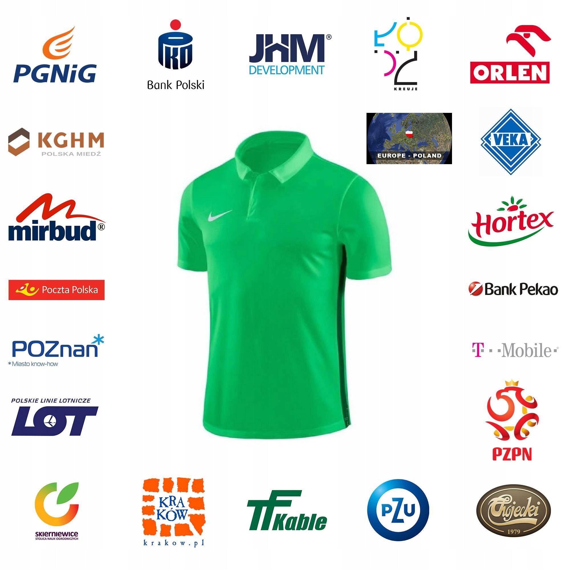 T-Shirt für Herren Nike Dry Academy18 Football Polo M 899984361, grün 