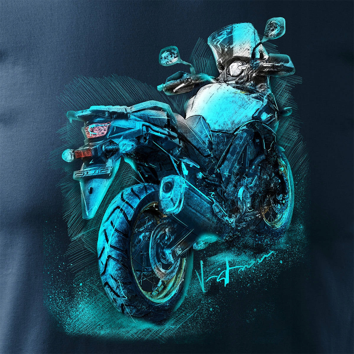 T-Shirt für Herren, blau 