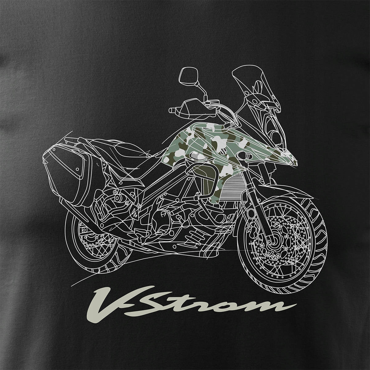 T-Shirt für Herren, schwarz 