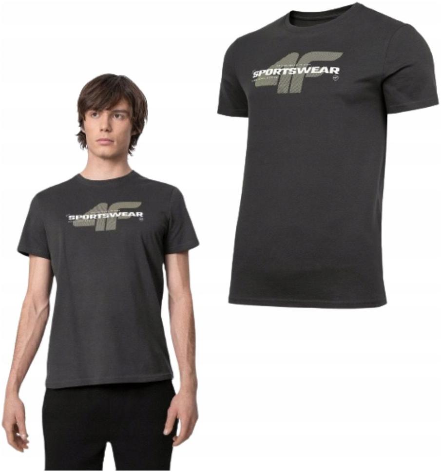 T-Shirt 4F M H4Z22 TSM032 22S, schwarz 