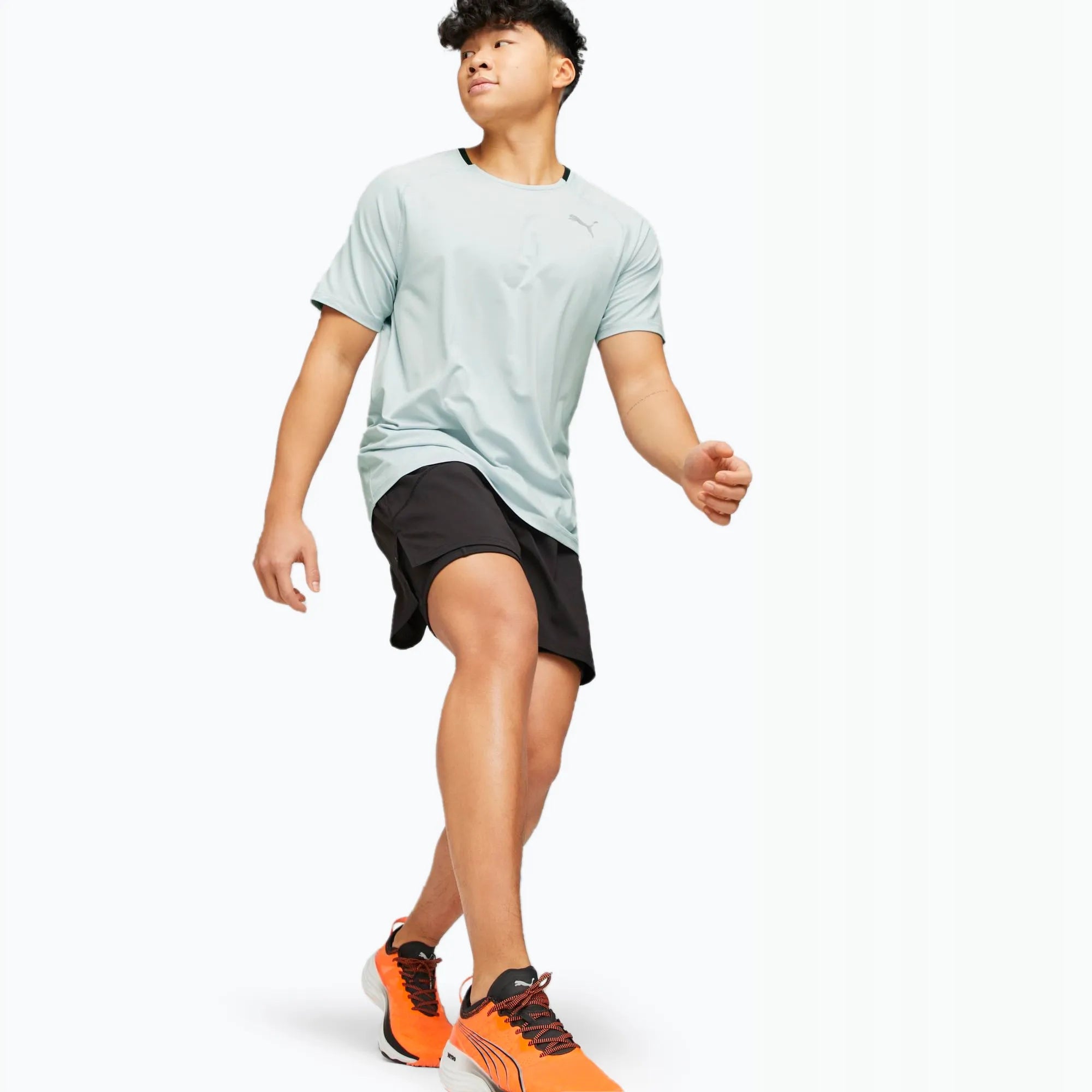 Pumamarškinėliai vyrams Run Cloudspun Short Sleeve Platinum 234238169, pilki