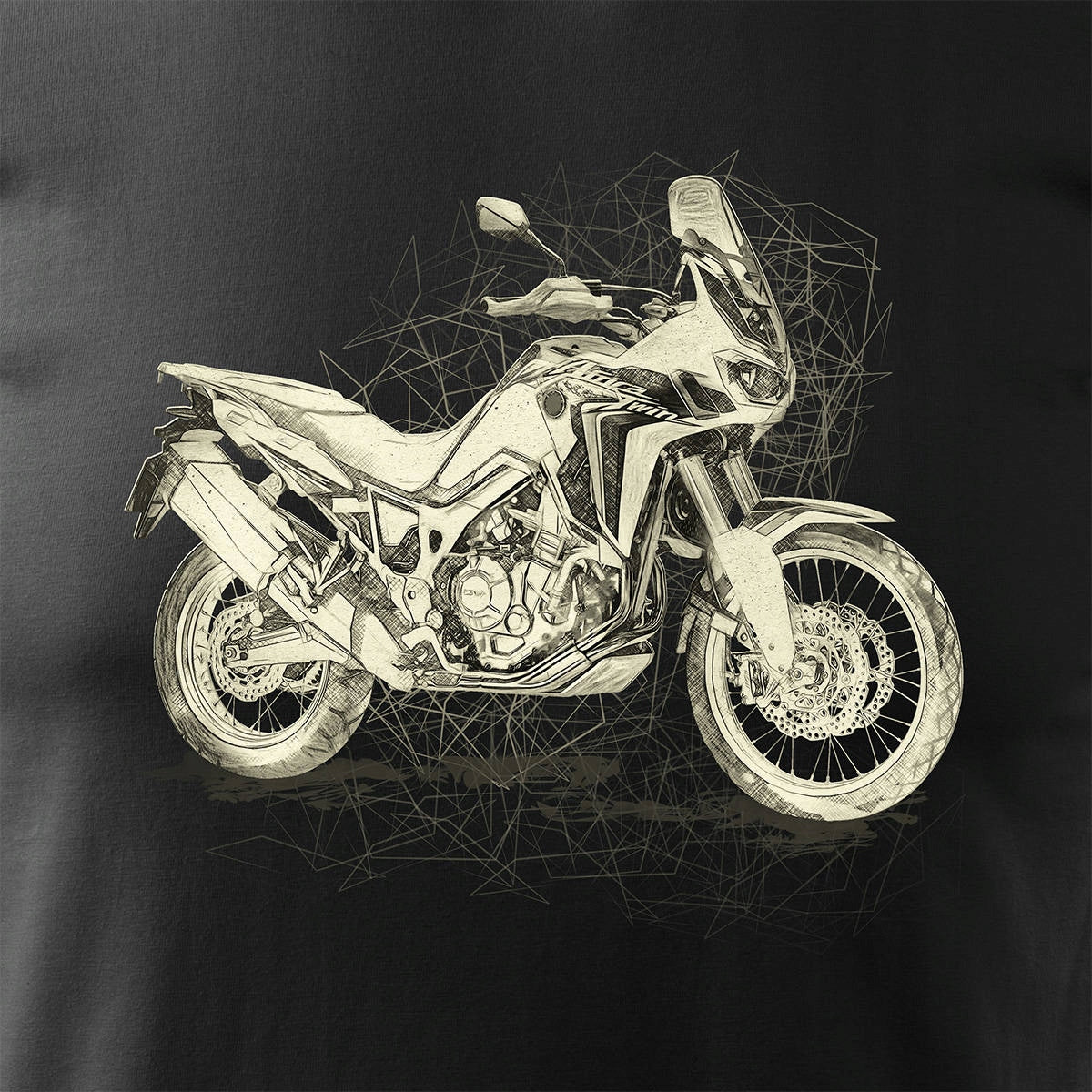 T-Shirt für Herren, schwarz 