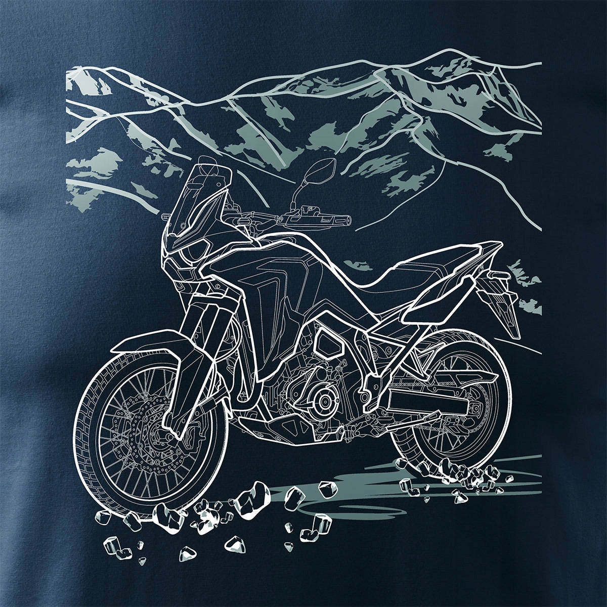 T-Shirt für Herren, blau 