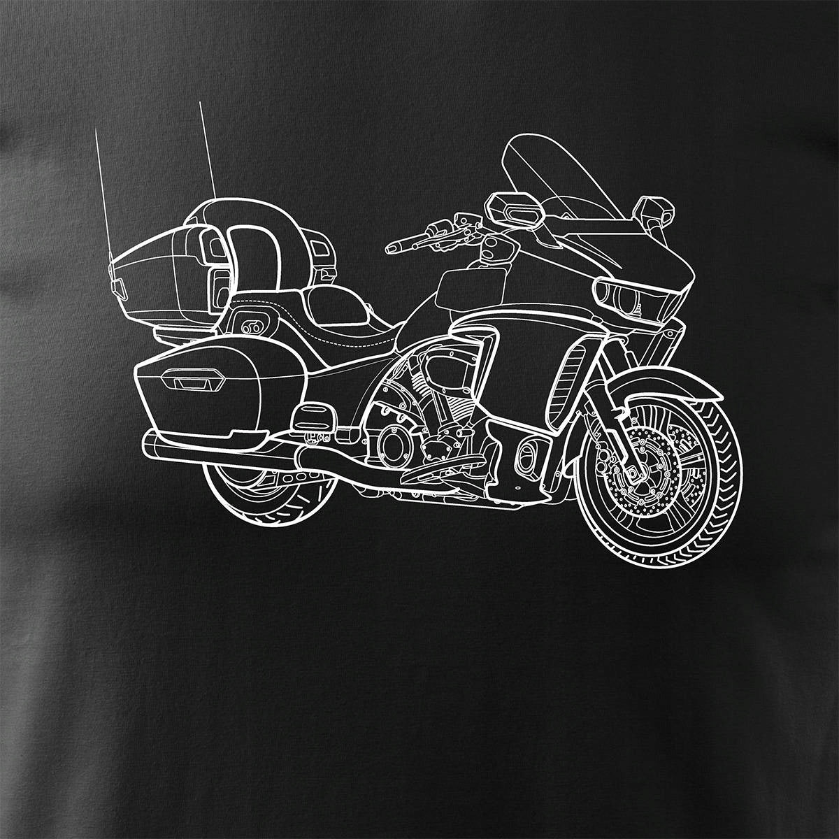 T-Shirt für Herren, schwarz 
