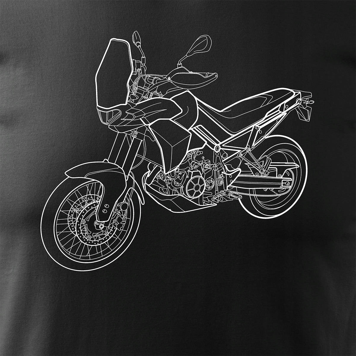 T-Shirt für Herren, schwarz 