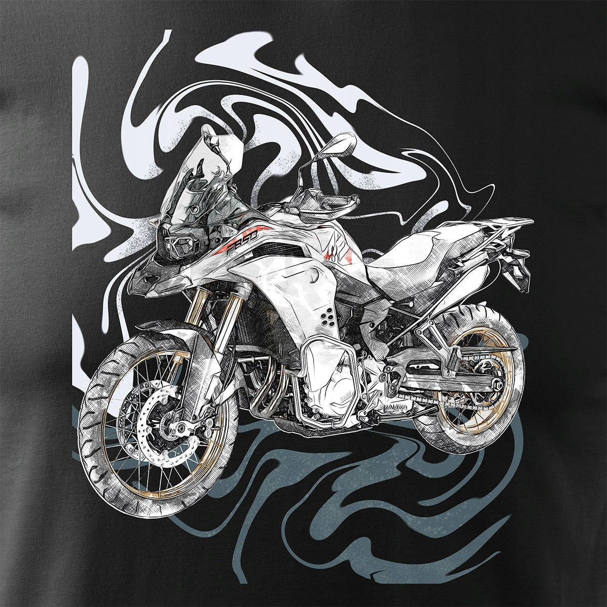 T-Shirt für Herren, schwarz 