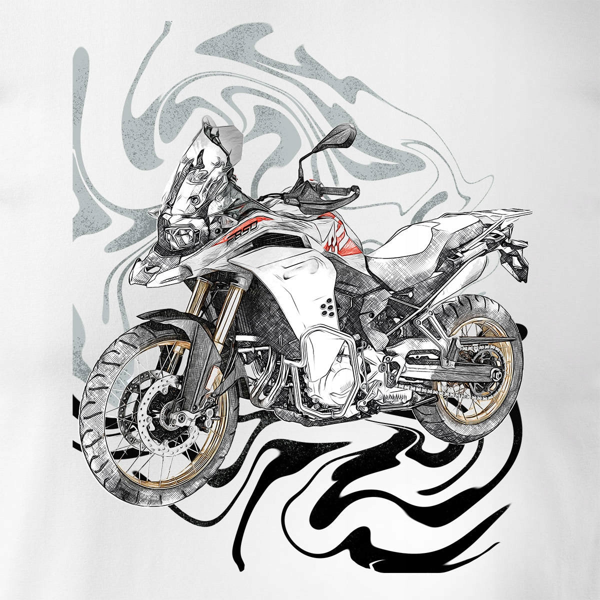 T-Shirt für Herren, weiß 