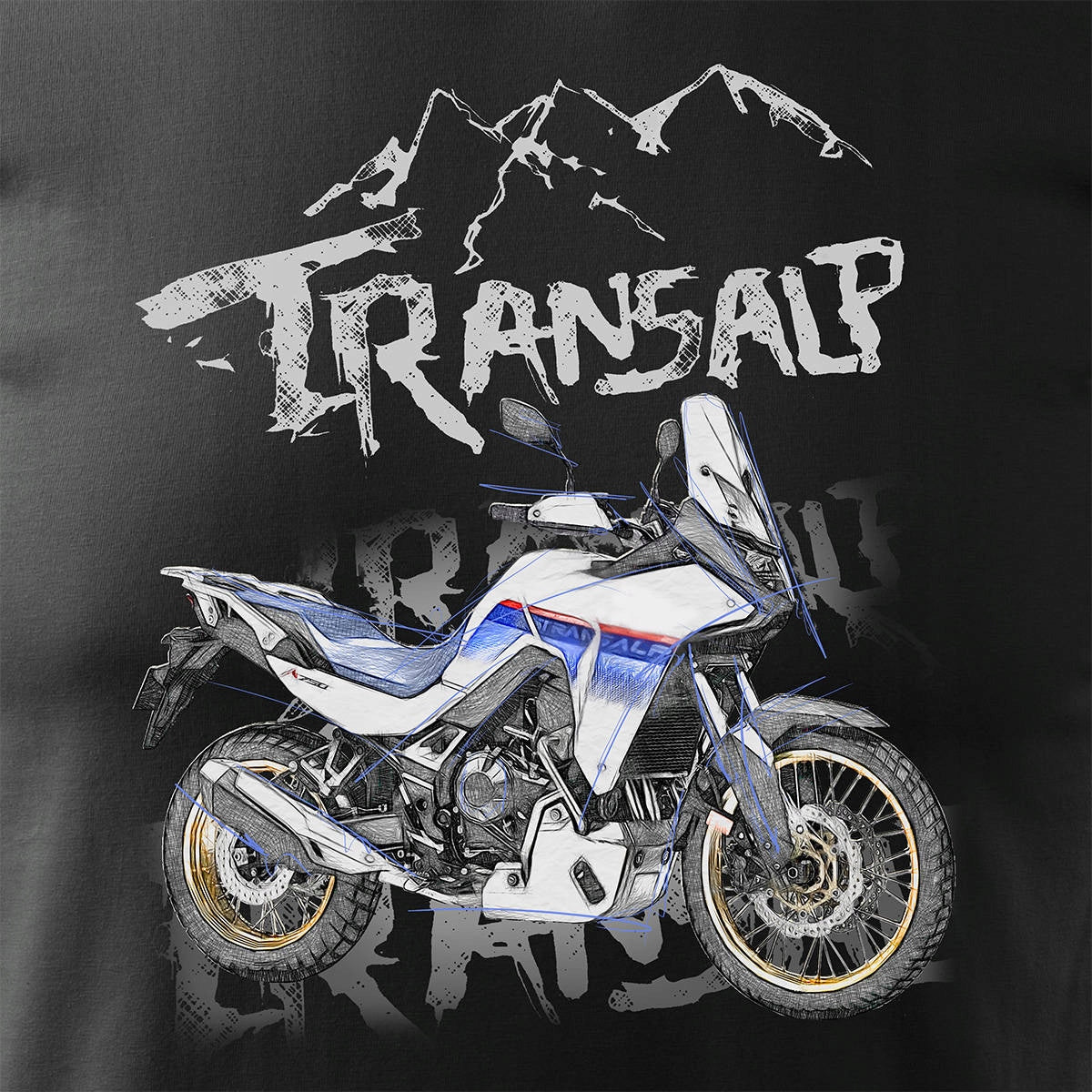 T-Shirt für Herren, schwarz 