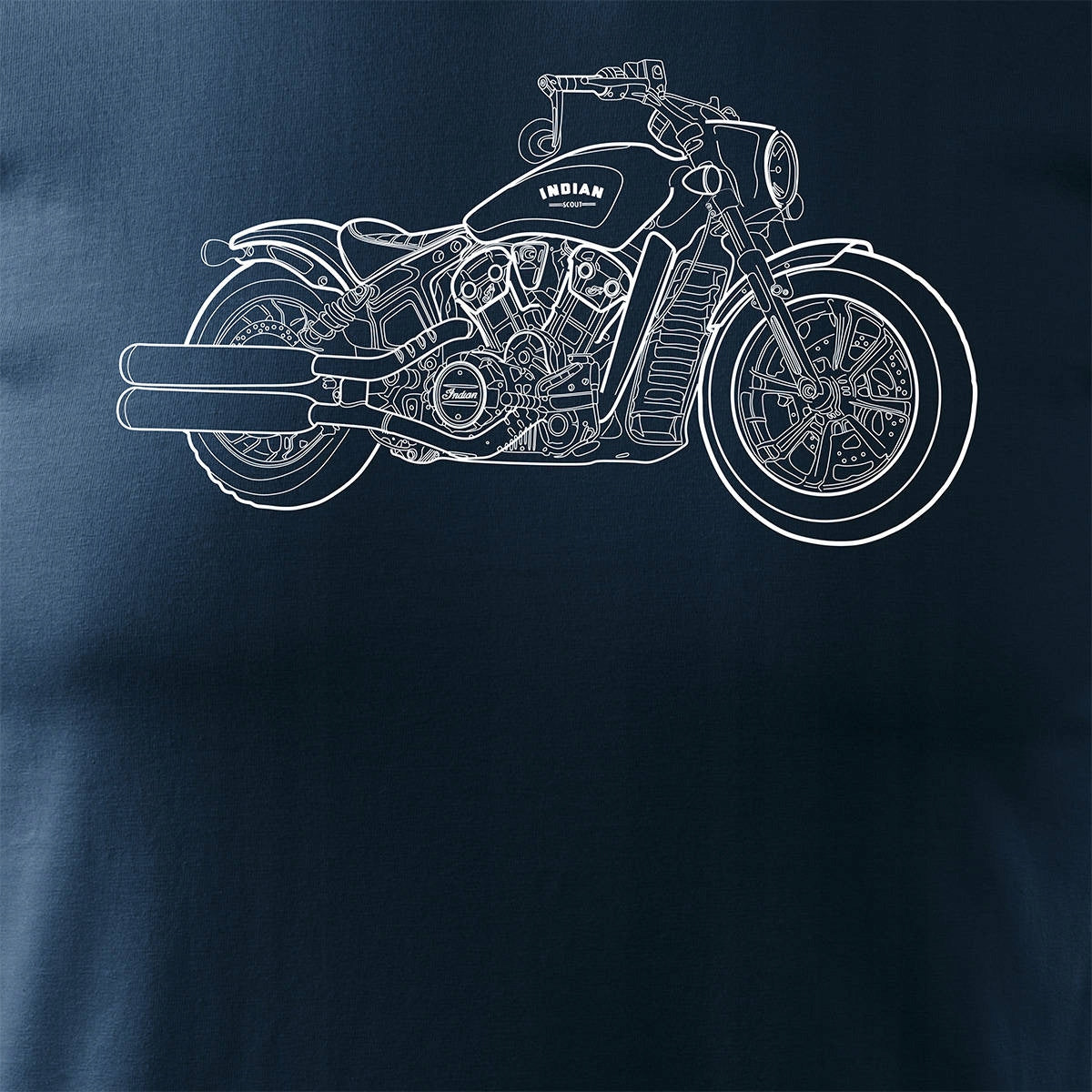 T-Shirt für Herren, blau 