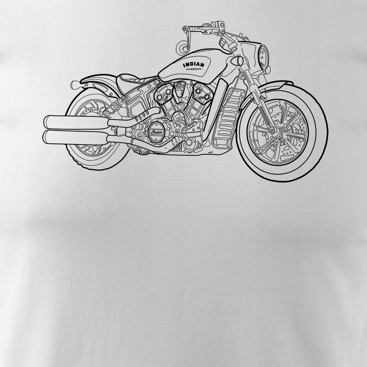 T-Shirt für Herren, weiß 