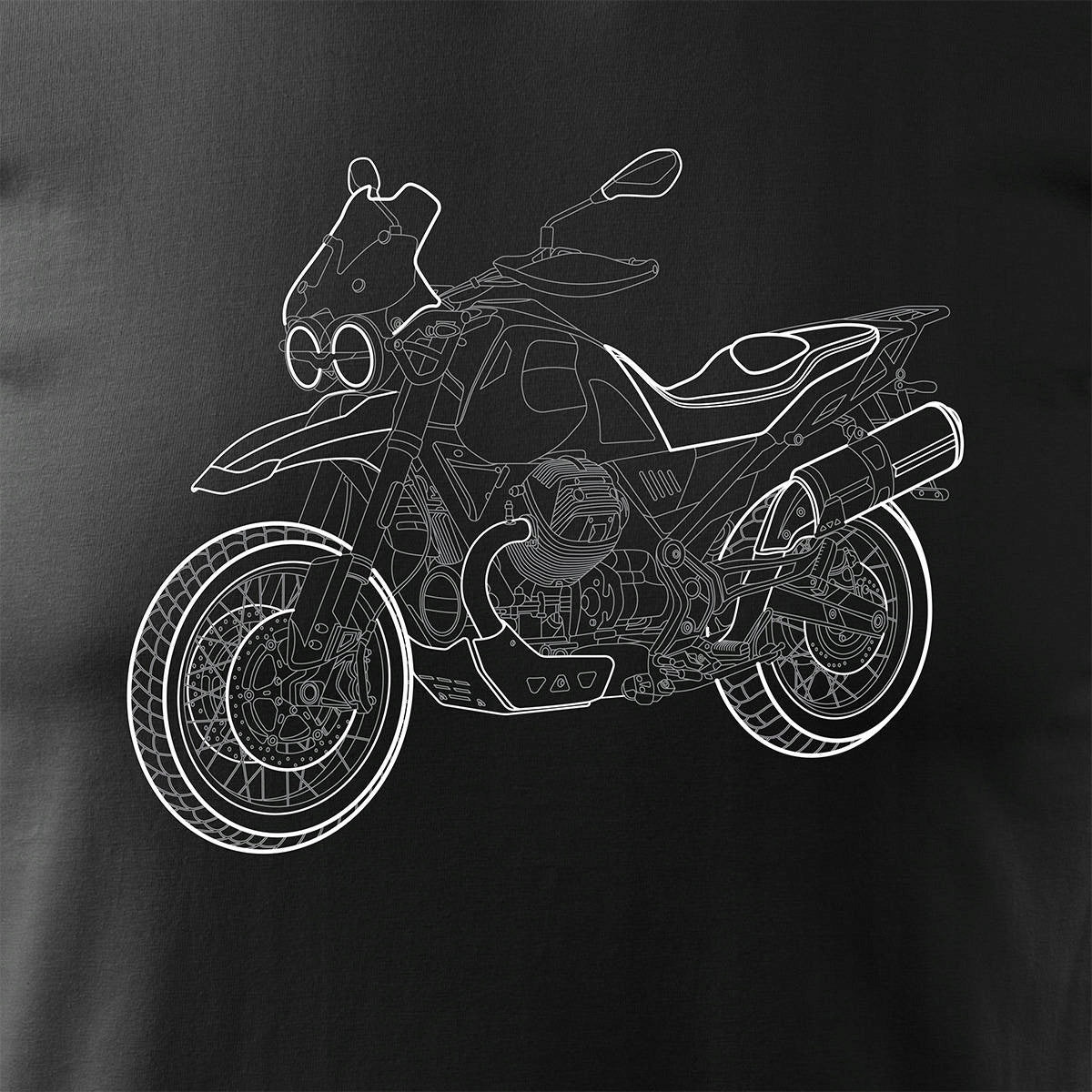 T-Shirt für Herren, schwarz 