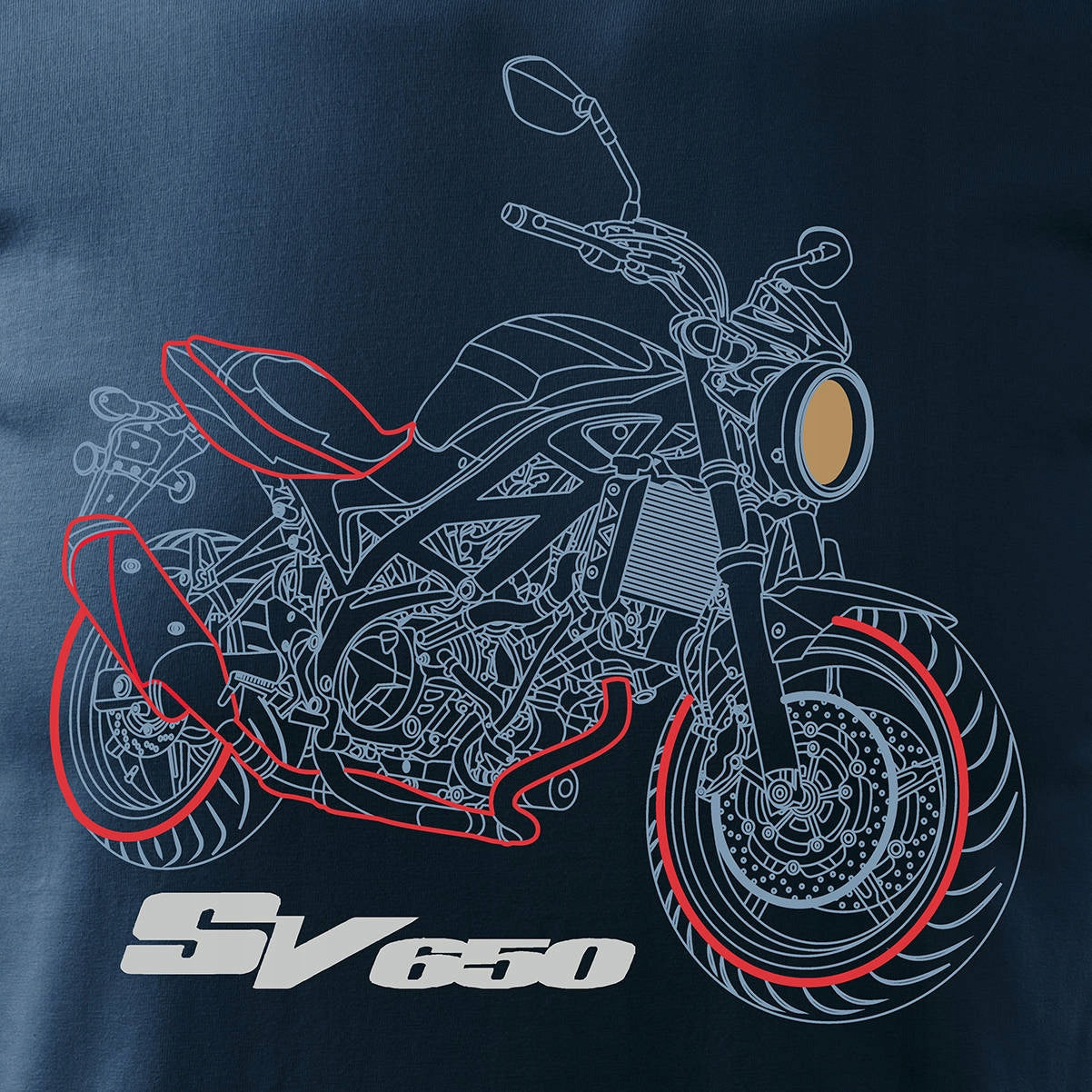T-Shirt für Herren, blau 