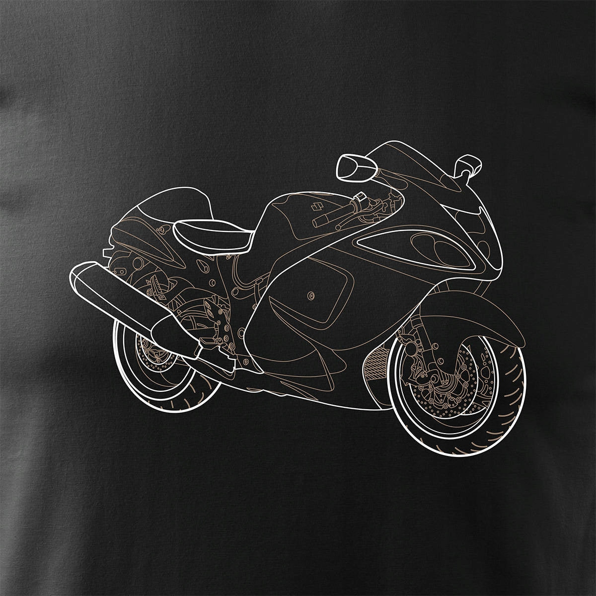 T-Shirt für Herren, schwarz 