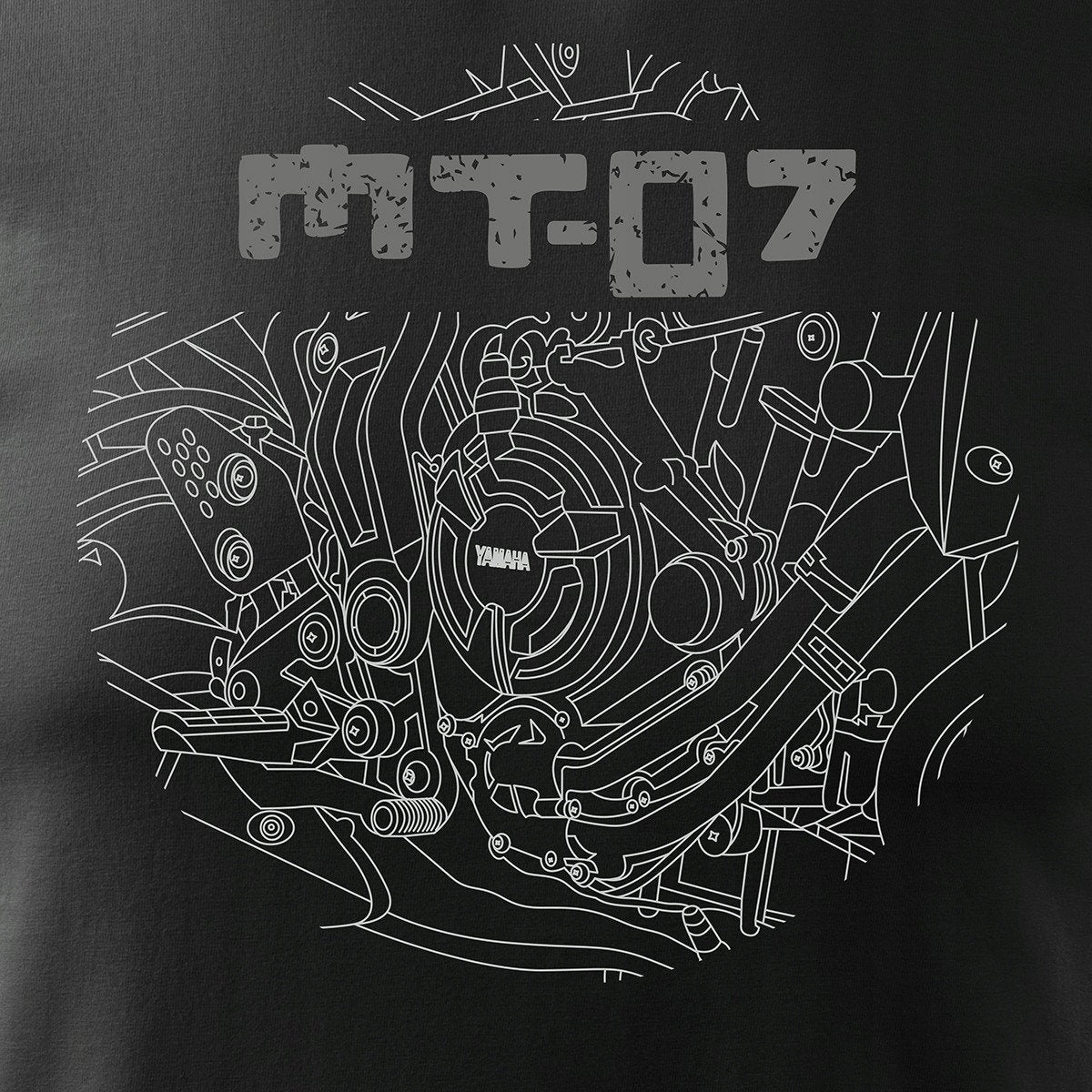 T-Shirt für Herren, schwarz 