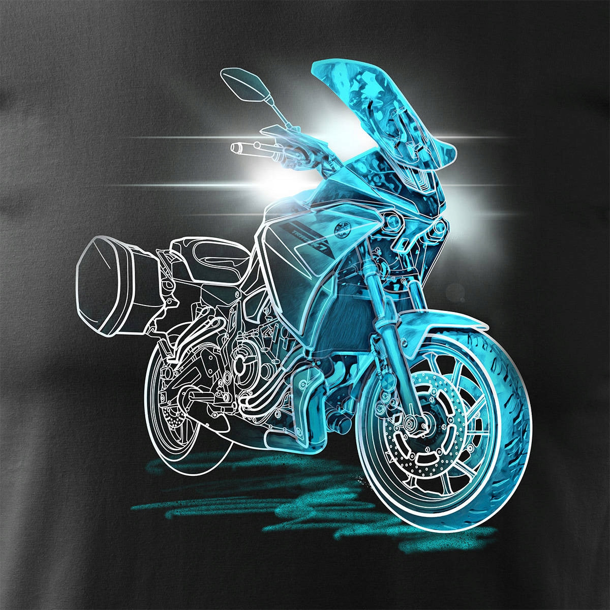 T-Shirt für Herren, schwarz 
