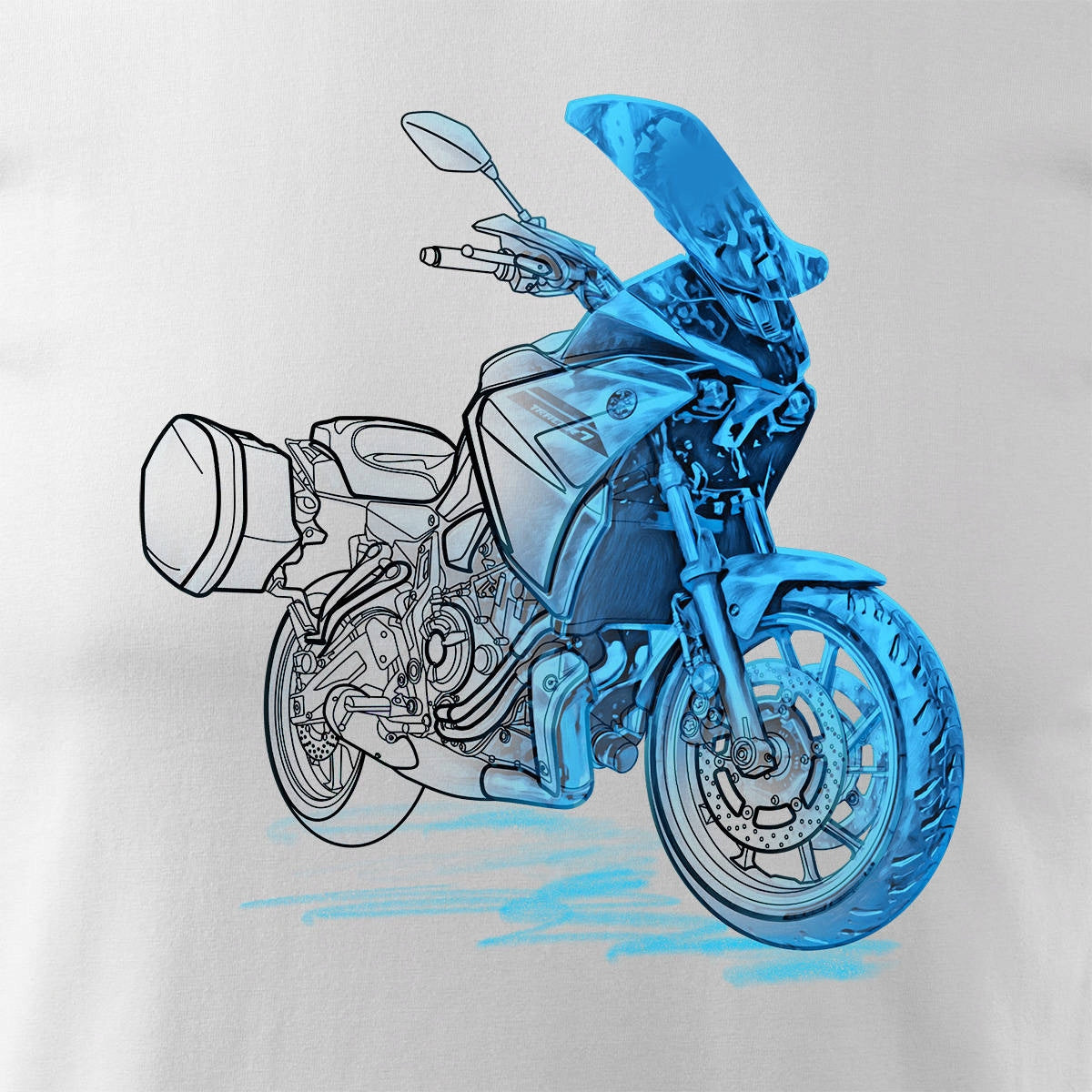 T-Shirt für Herren, weiß 