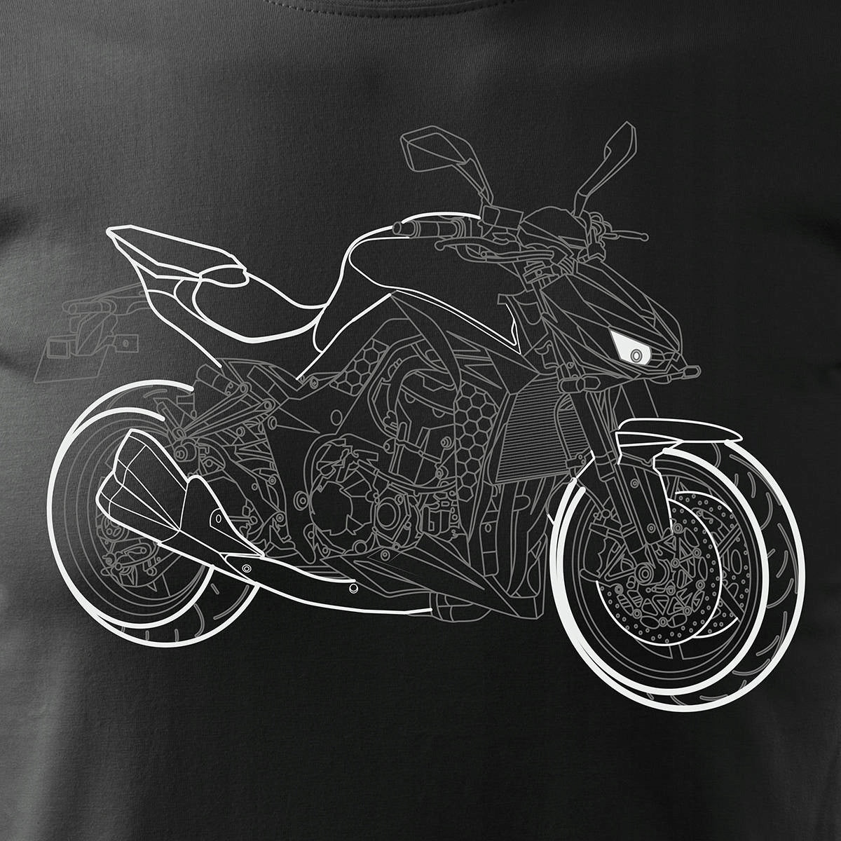 T-Shirt für Herren, schwarz 