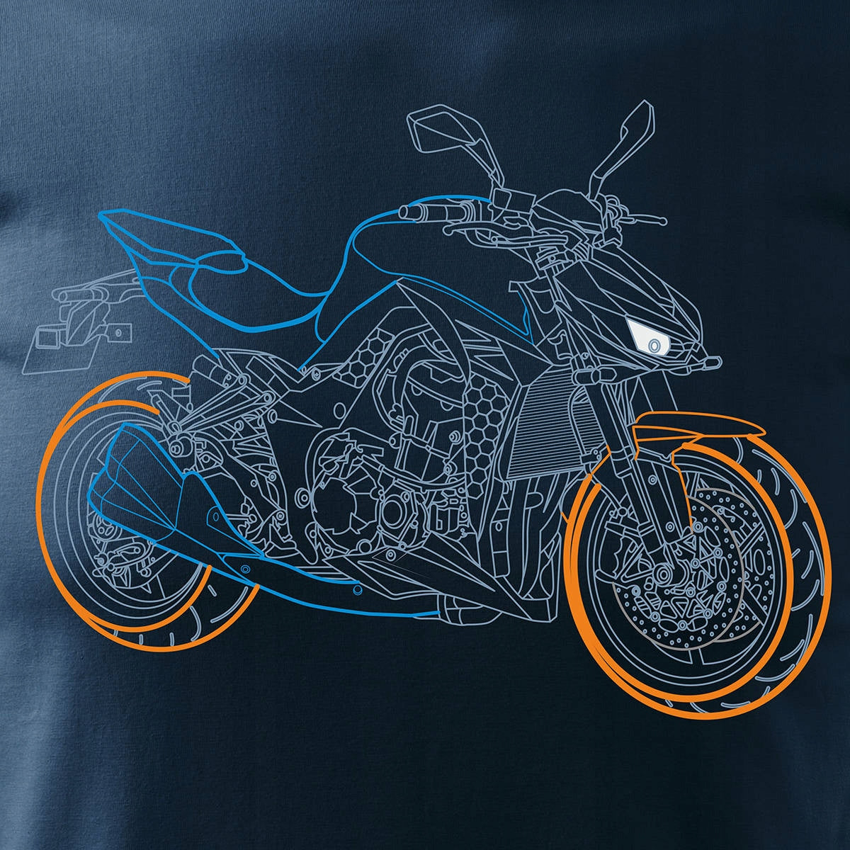 T-Shirt für Herren, blau 