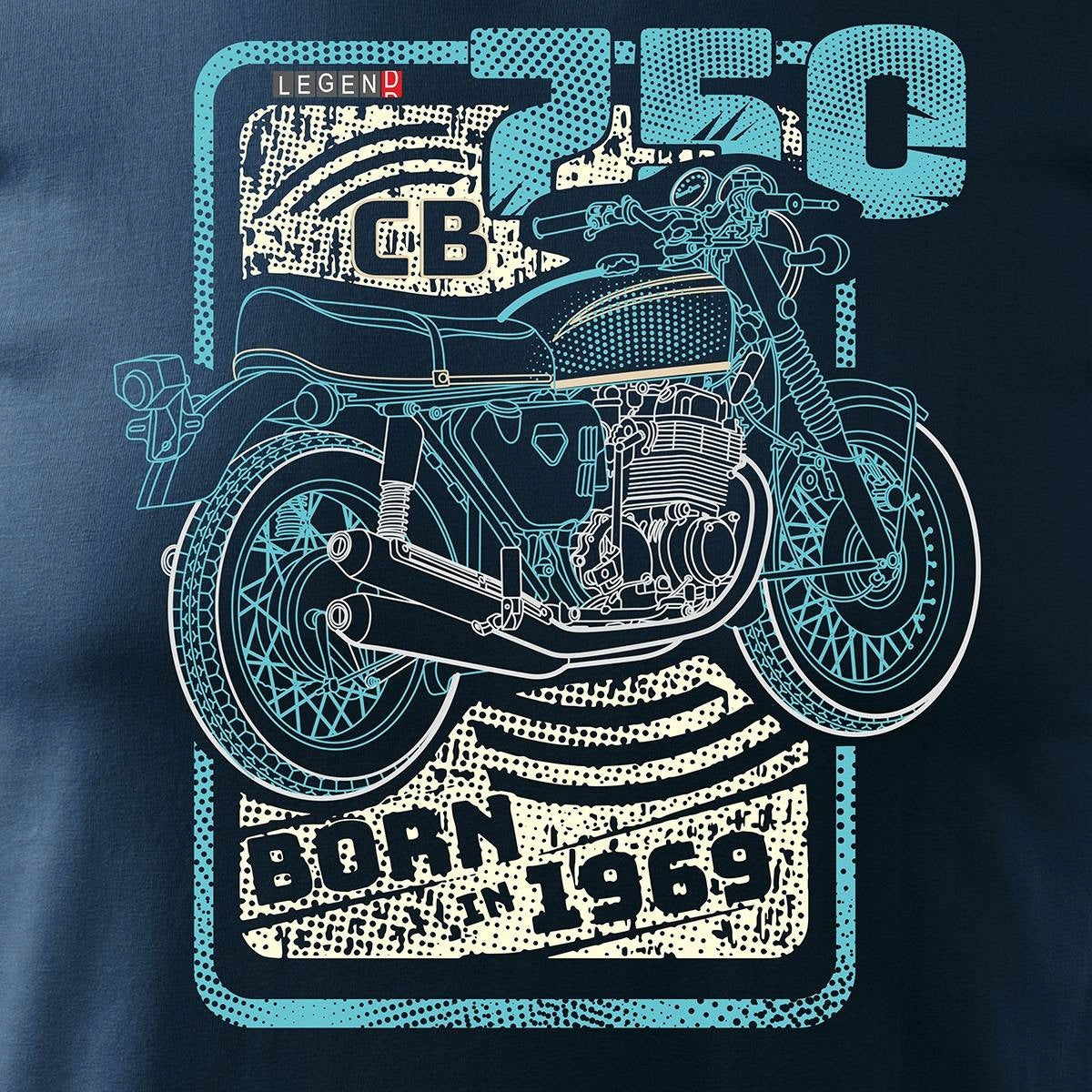 T-Shirt für Herren, blau 