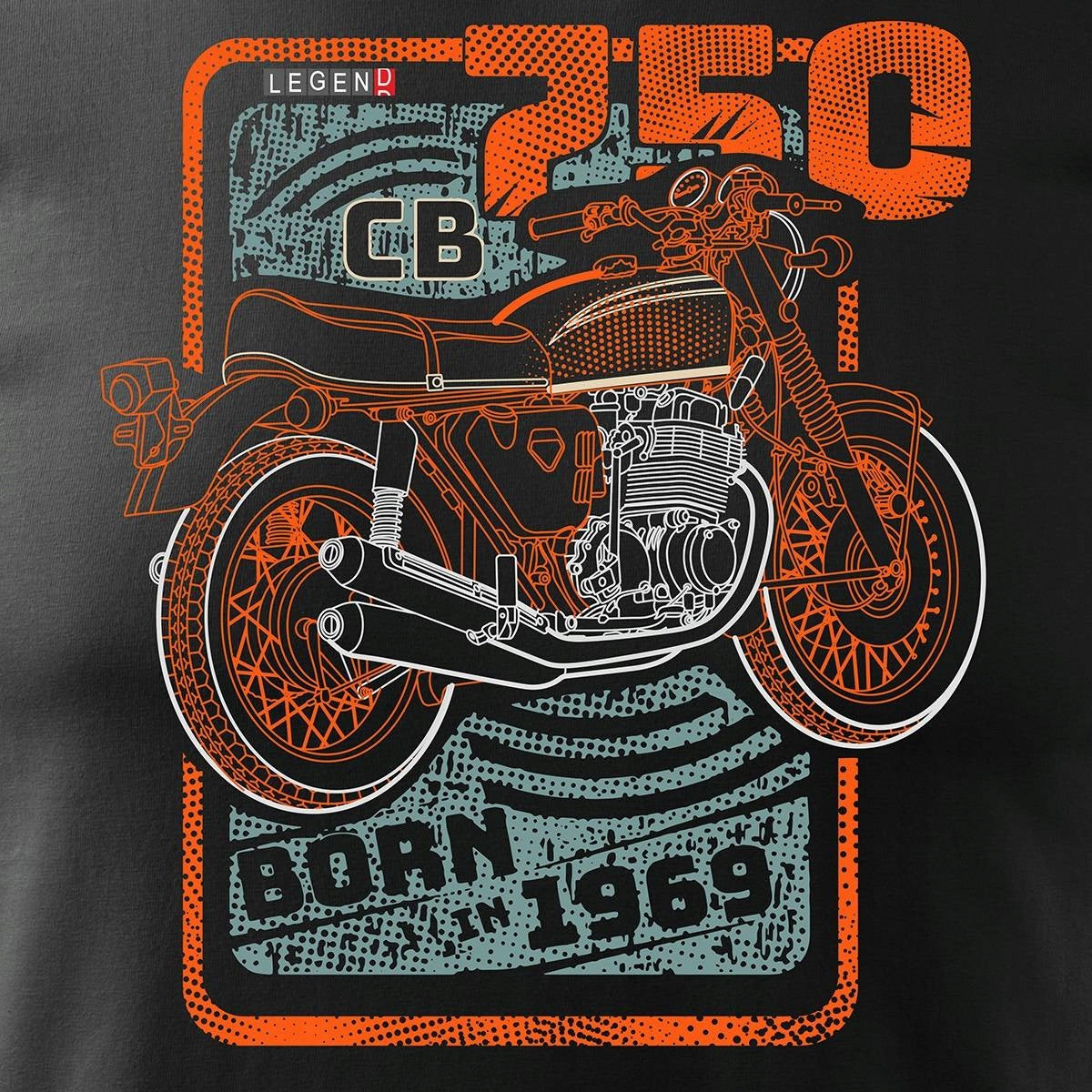 T-Shirt für Herren, schwarz 