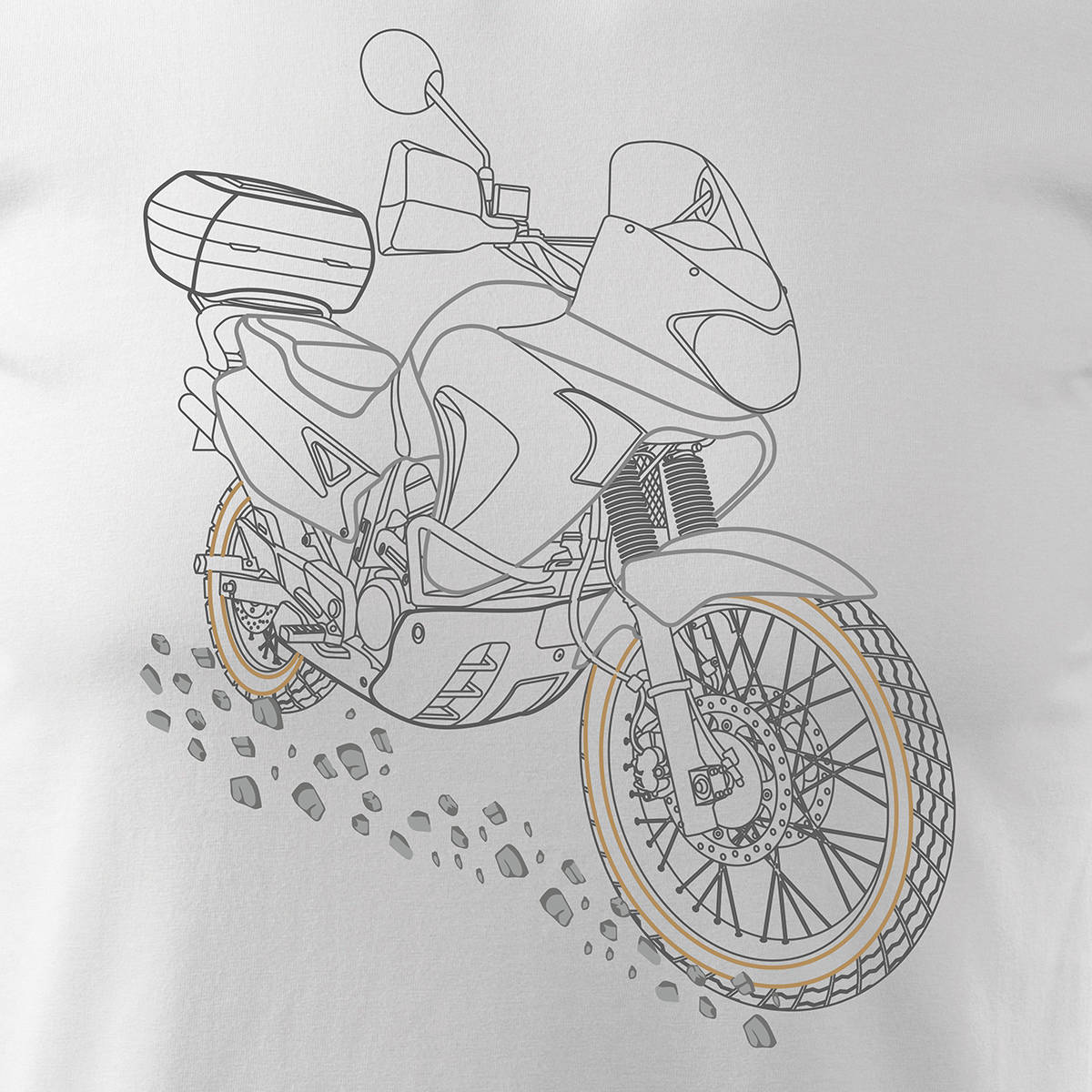 T-Shirt für Herren, weiß 