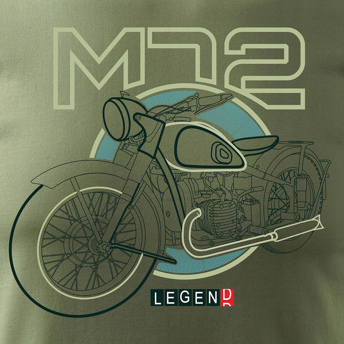 T-Shirt für Herren, grün 