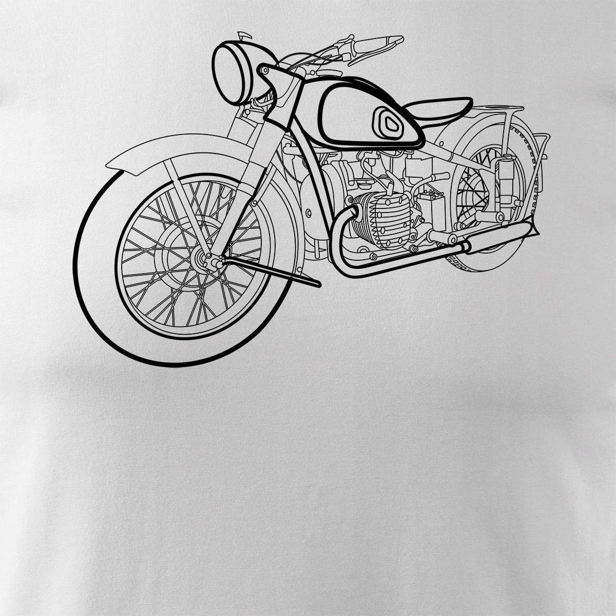 T-Shirt für Herren, weiß 