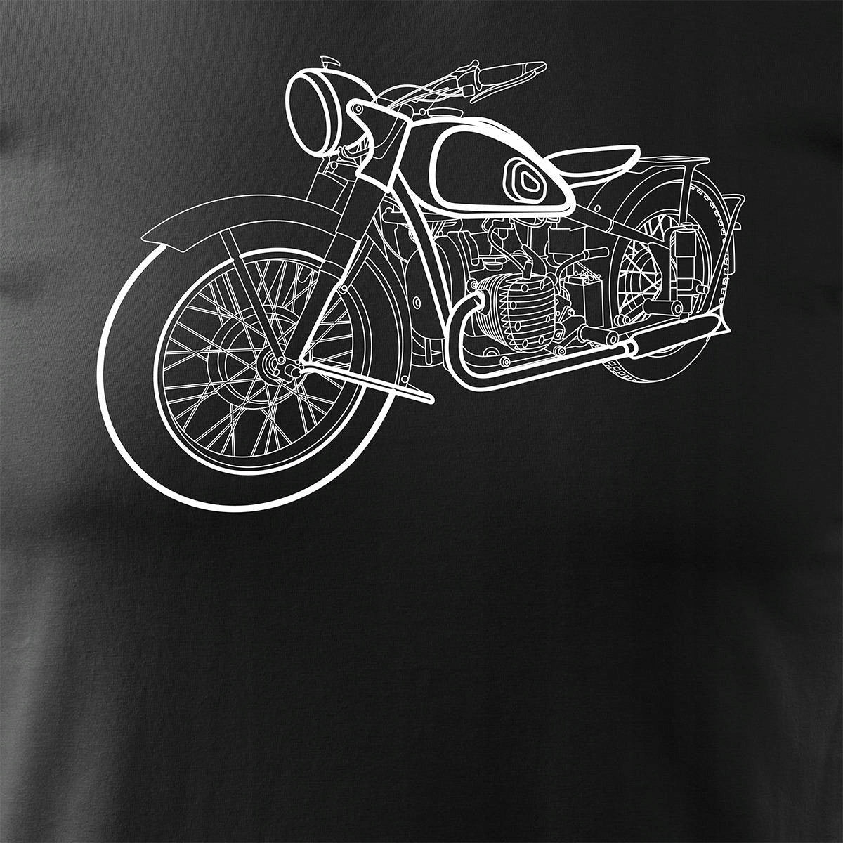 T-Shirt für Herren, schwarz 