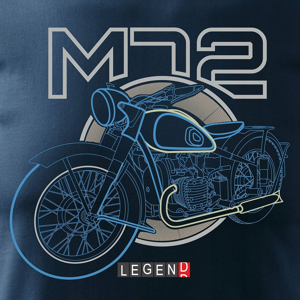 T-Shirt für Herren, blau 