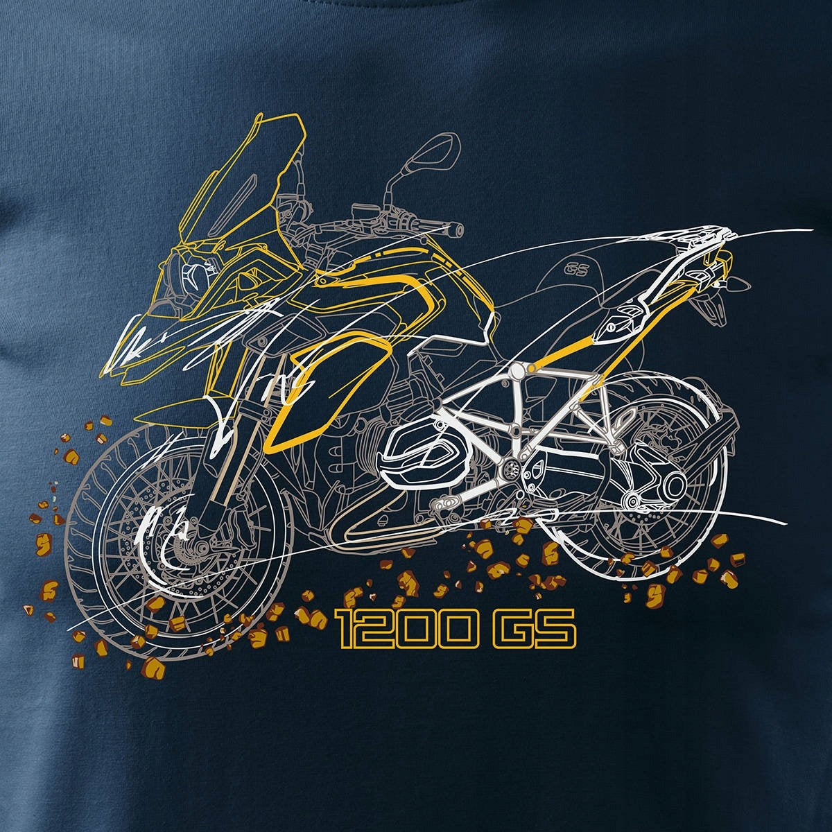 T-Shirt für Herren, blau 