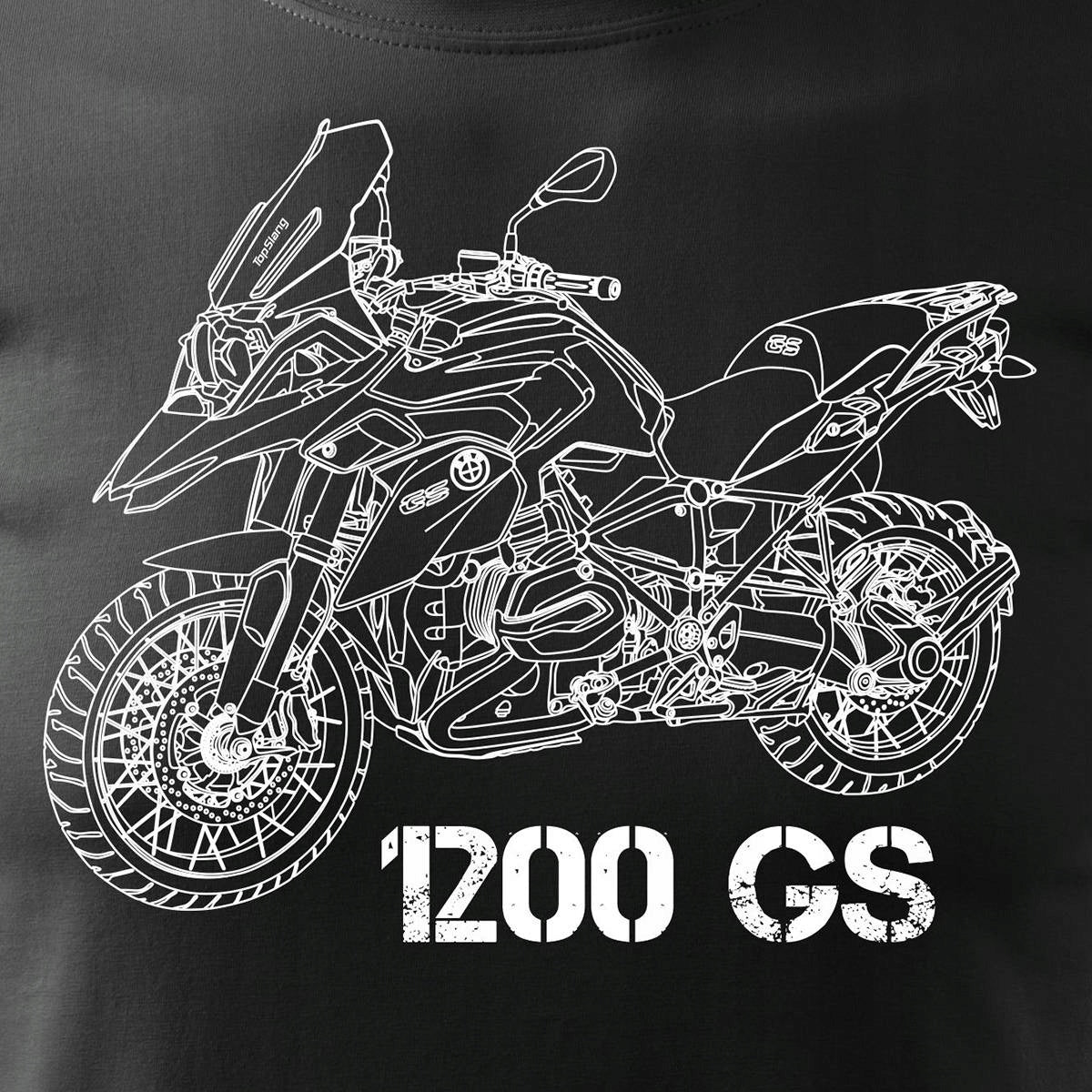 T-Shirt für Herren, schwarz 