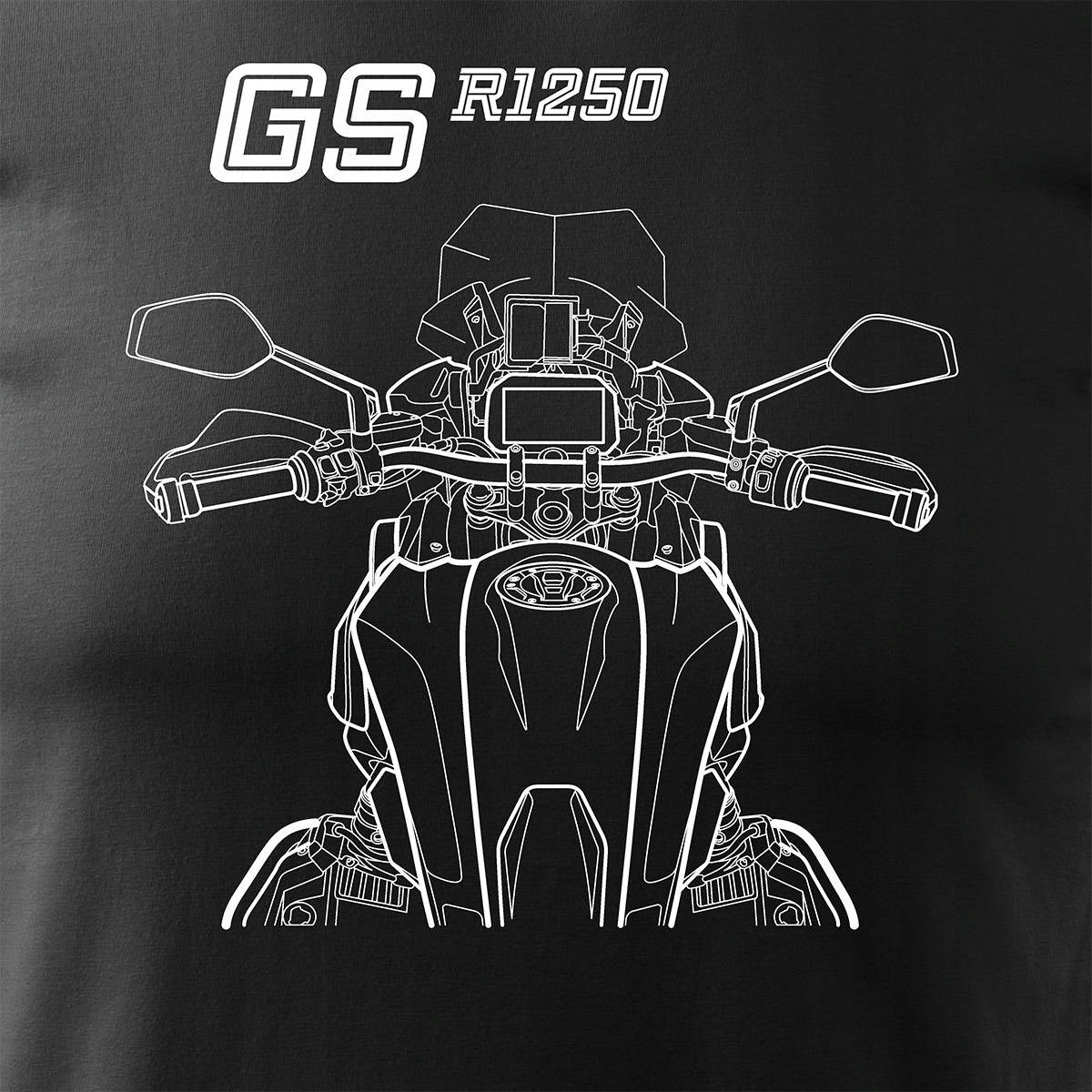 T-Shirt für Herren, schwarz 