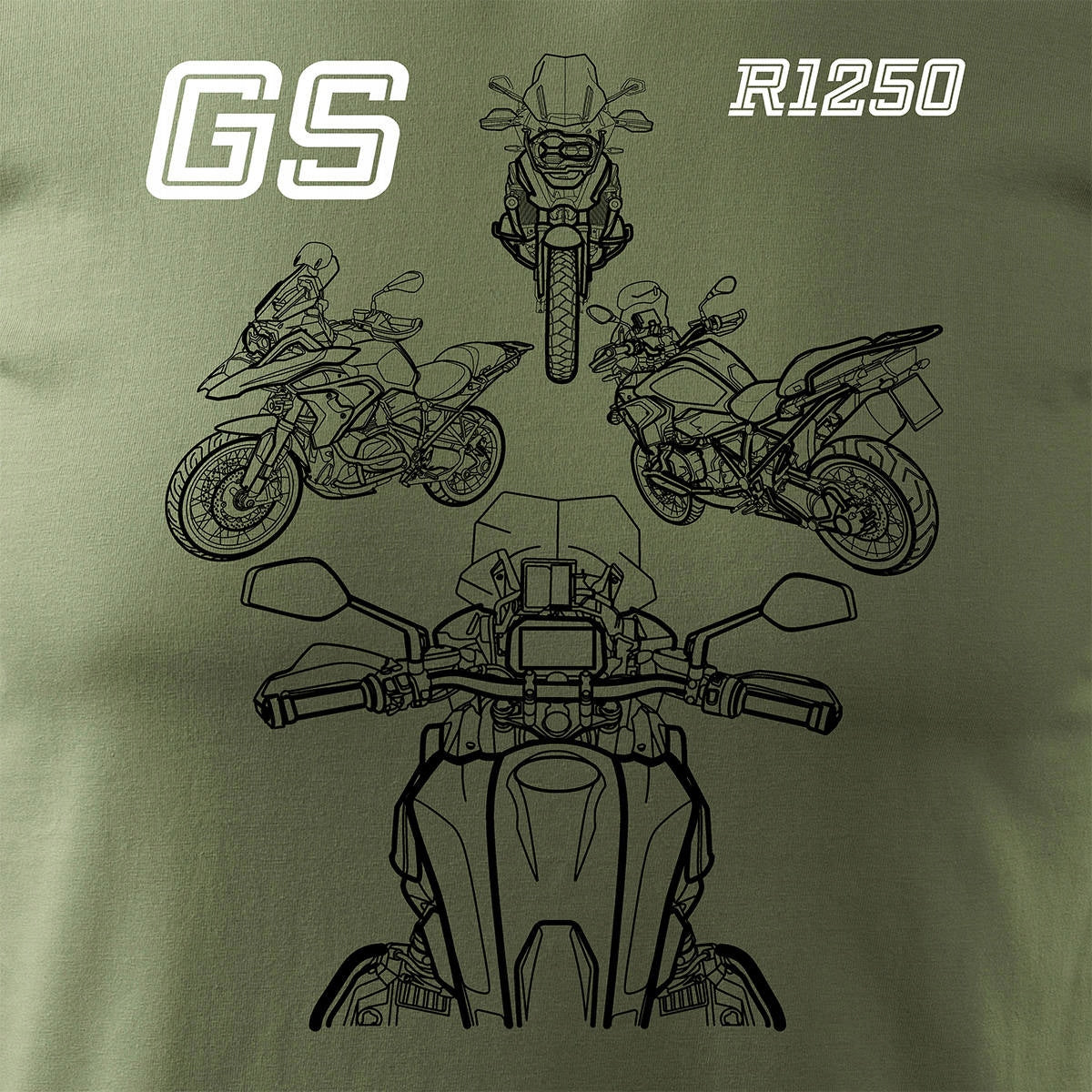 T-Shirt für Herren, grün 
