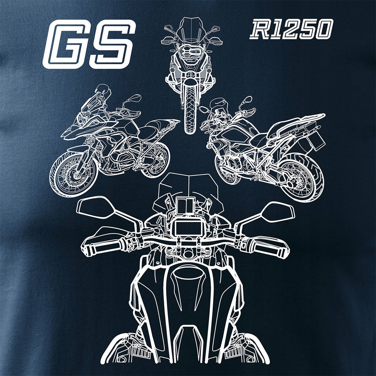 T-Shirt für Herren, blau 