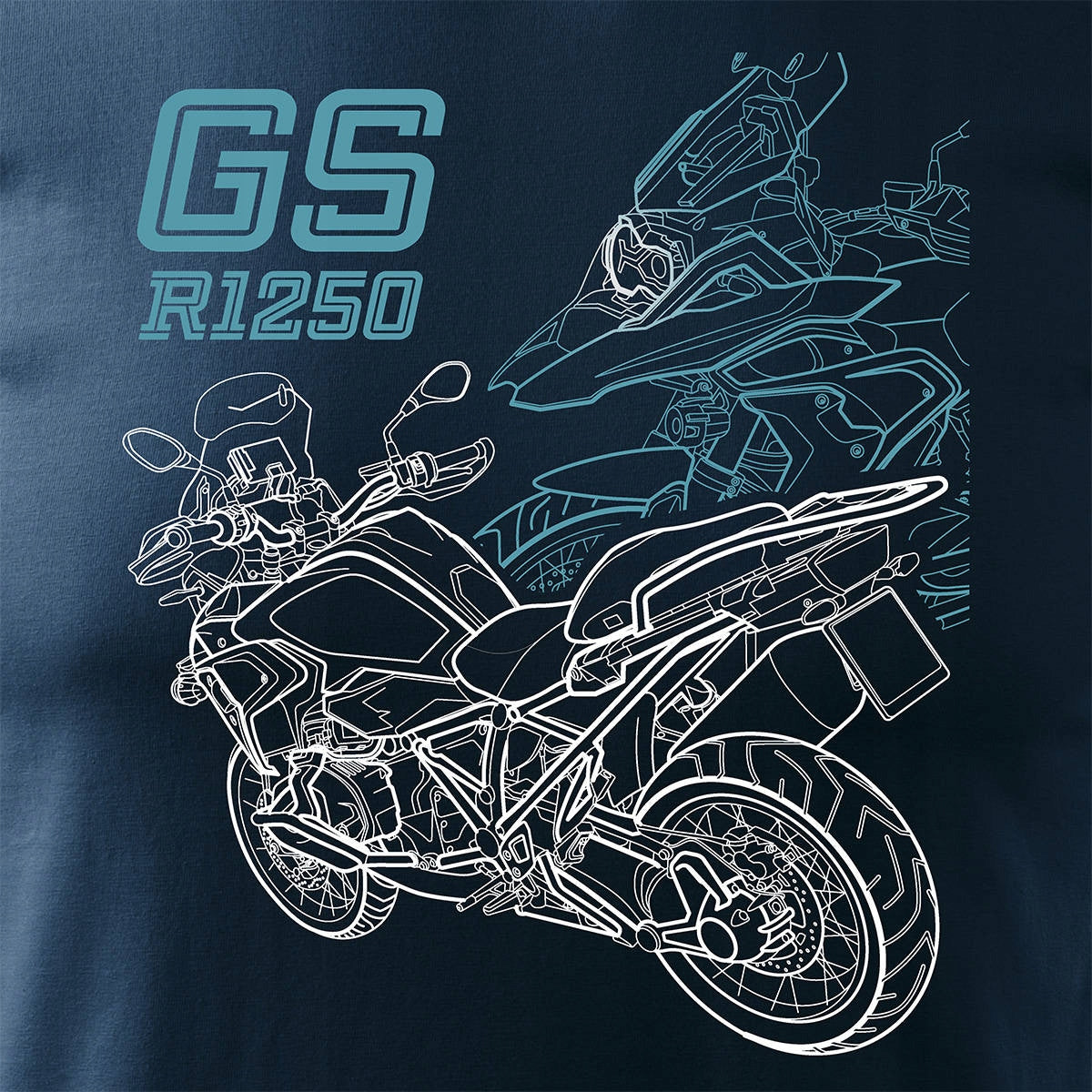 T-Shirt für Herren, blau 