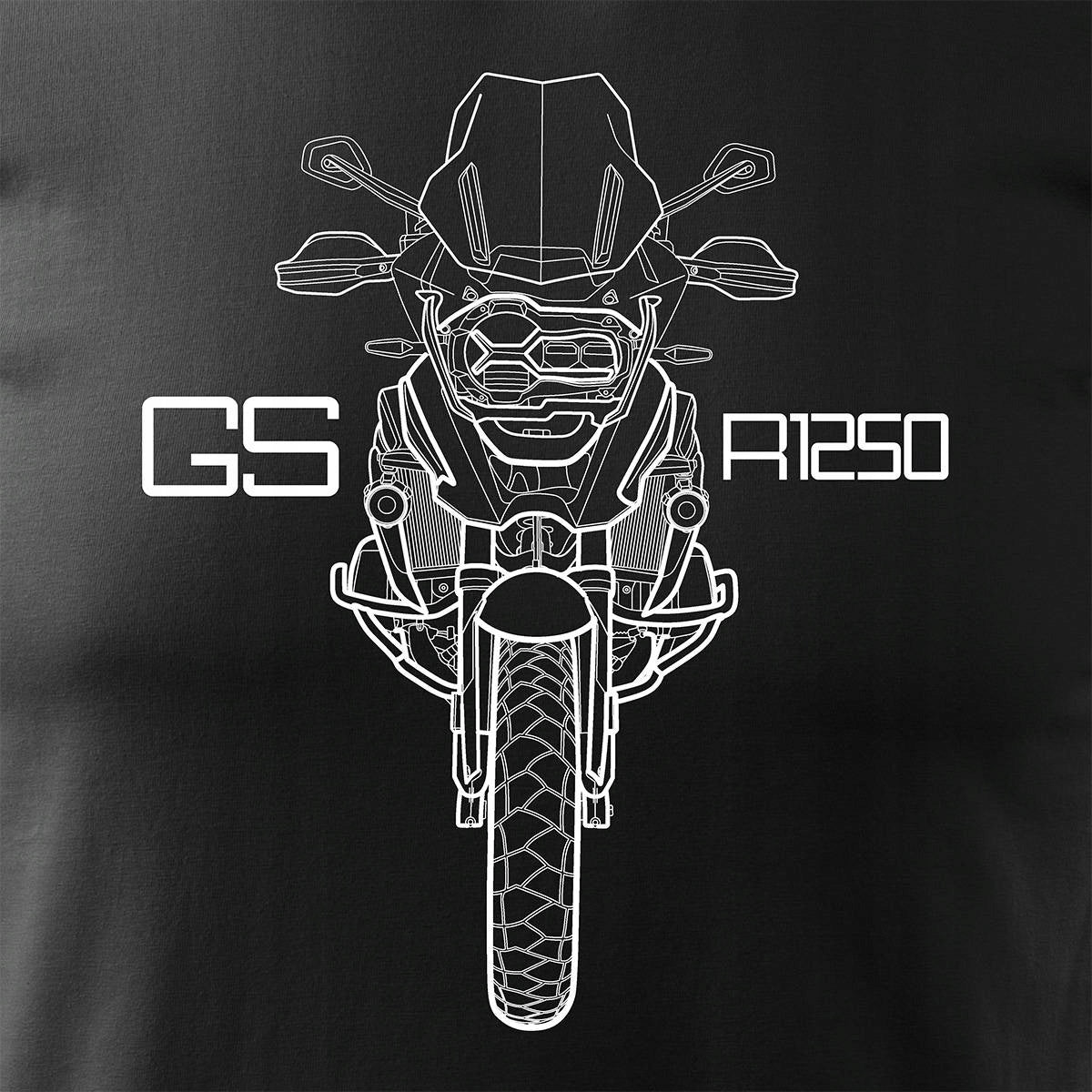 T-Shirt für Herren, schwarz 