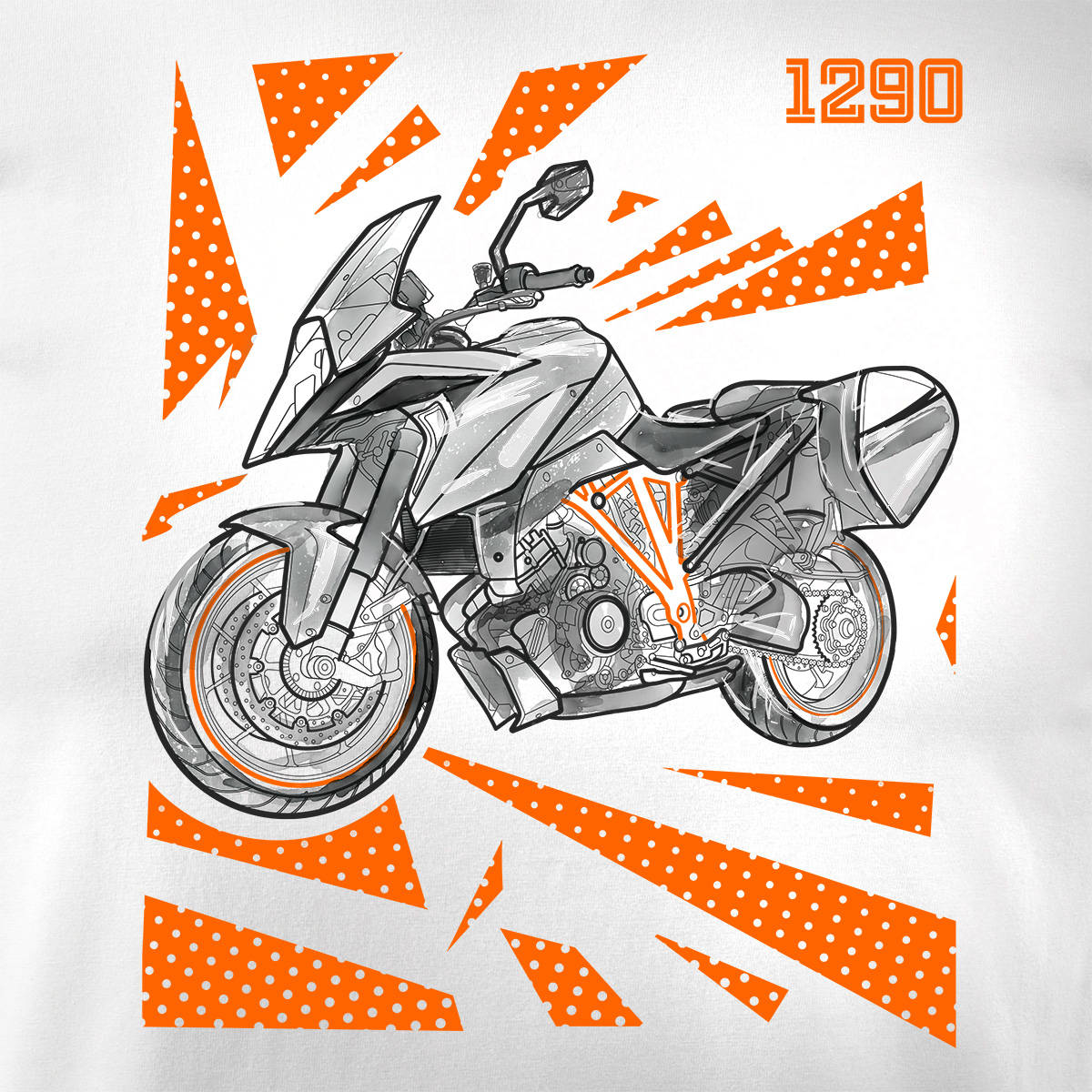 T-Shirt für Herren, weiß 