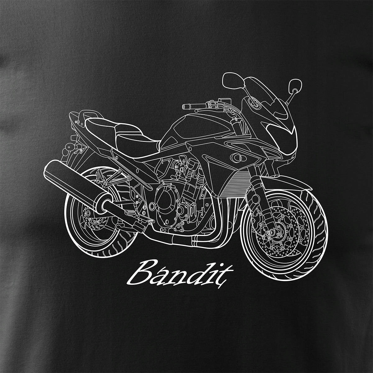 T-Shirt für Herren, schwarz 