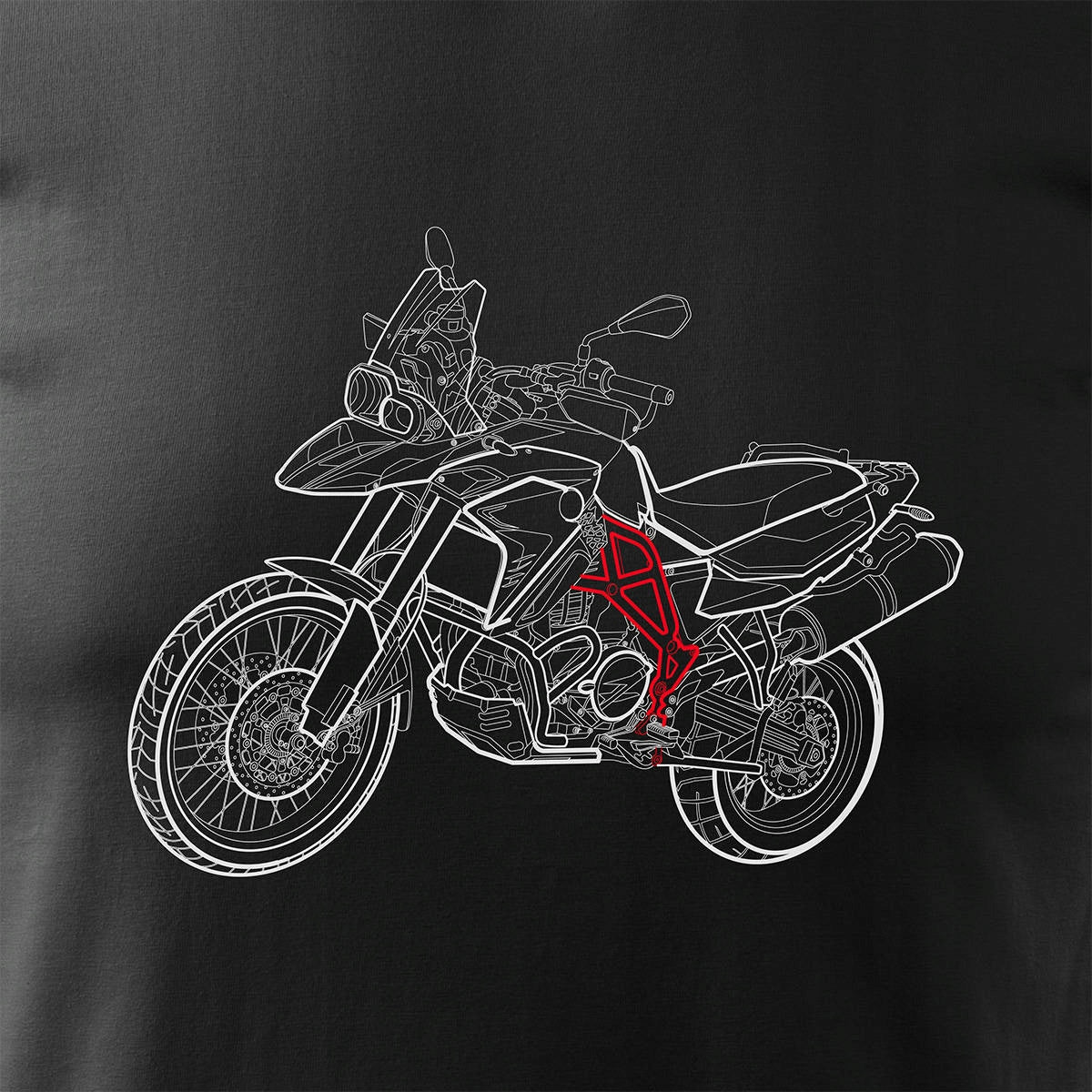 T-Shirt für Herren, schwarz 