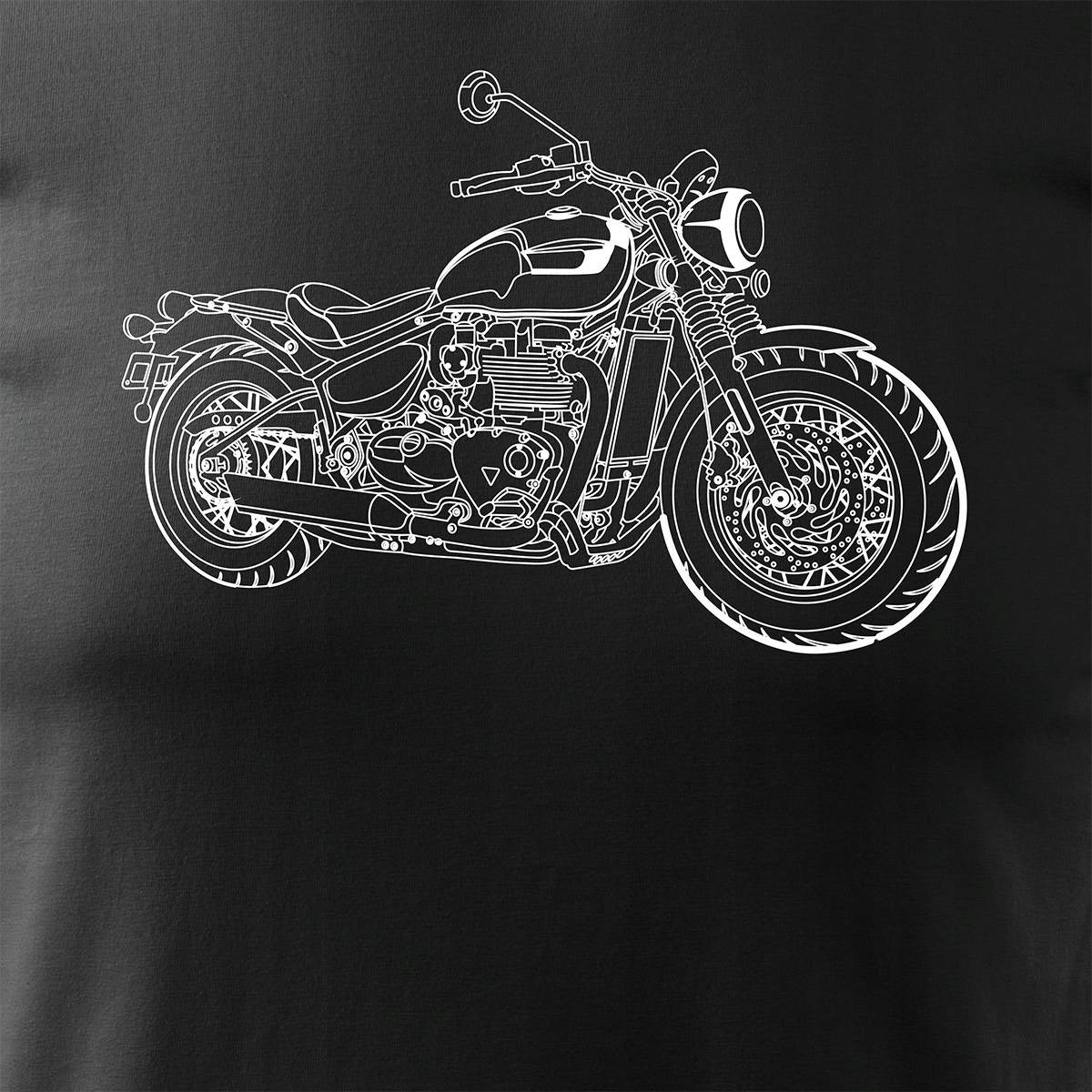 T-Shirt für Herren, schwarz 