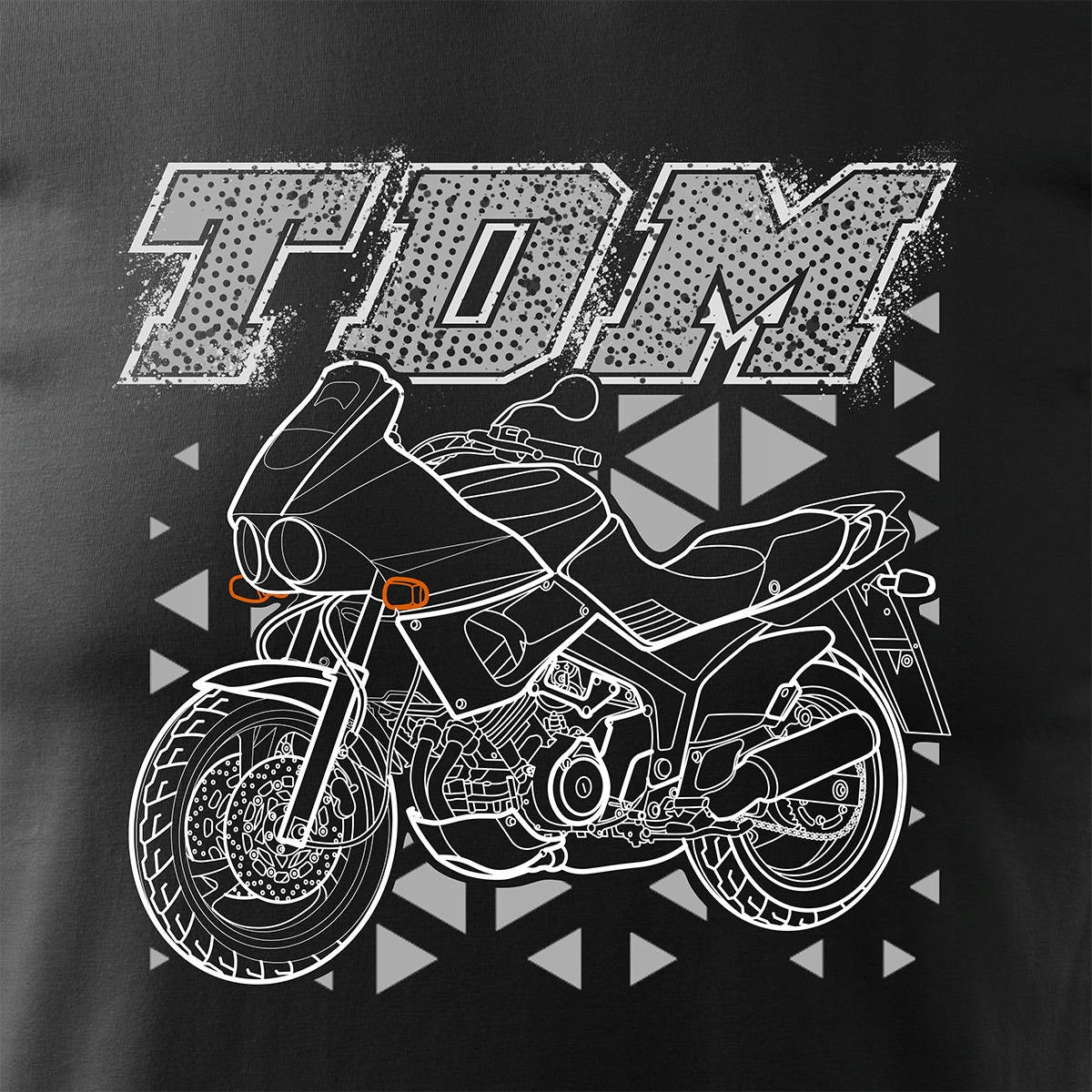 T-Shirt für Herren, schwarz 