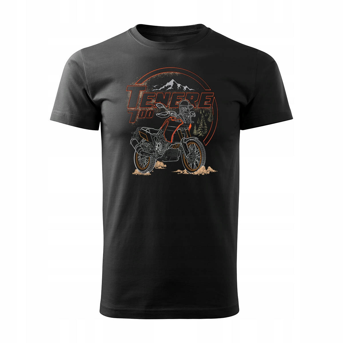 T-Shirt für Herren, schwarz 