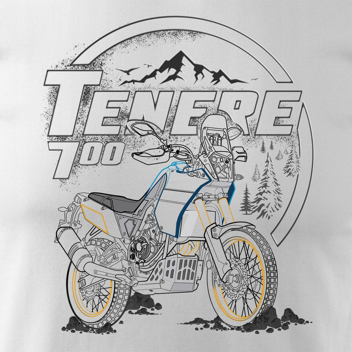 T-Shirt für Herren, weiß 