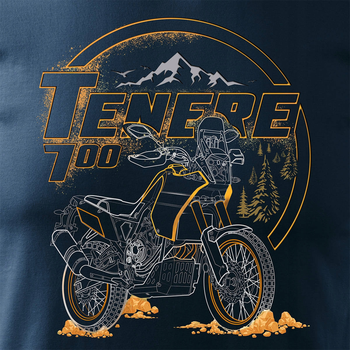 T-Shirt für Herren, blau 