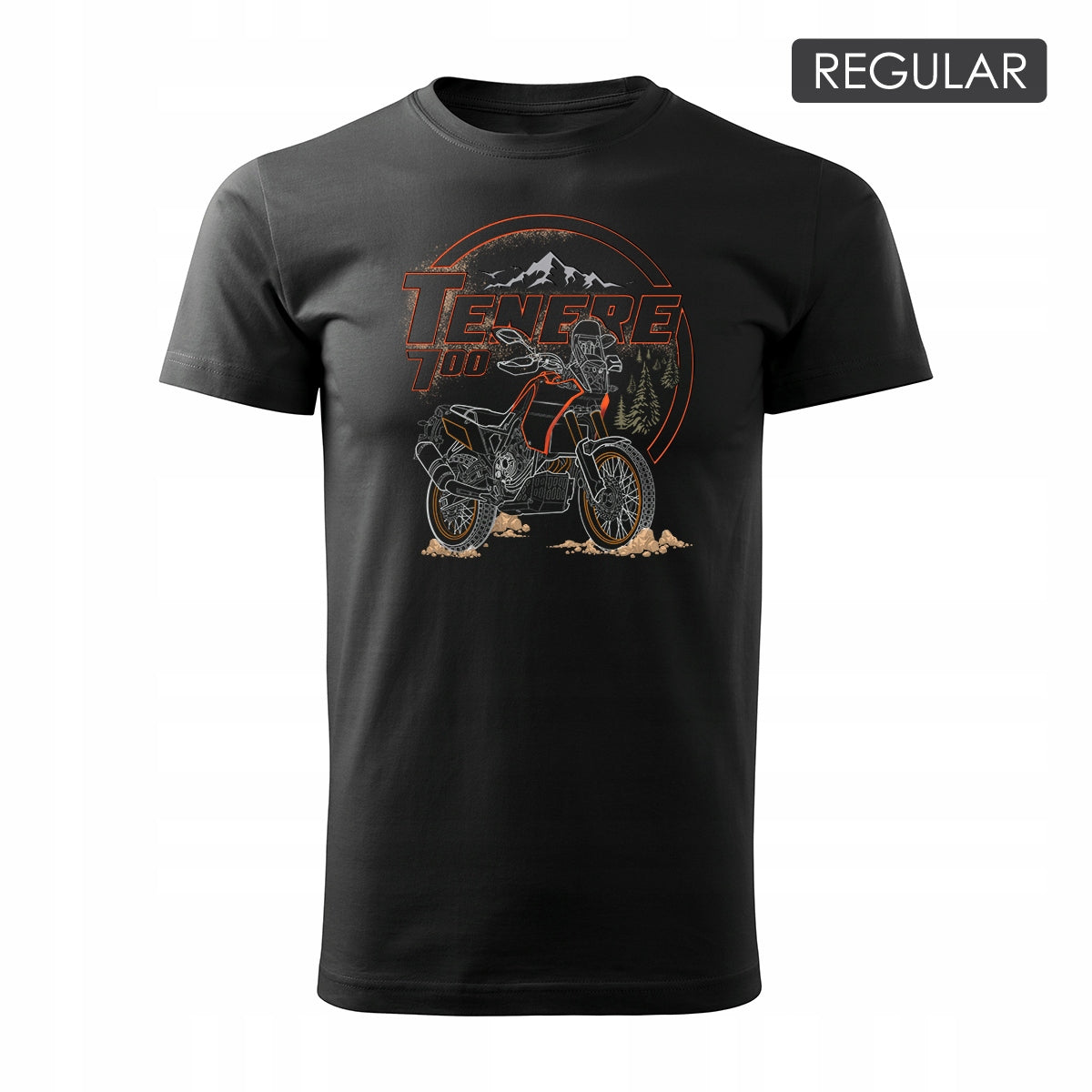 T-Shirt für Herren, schwarz 