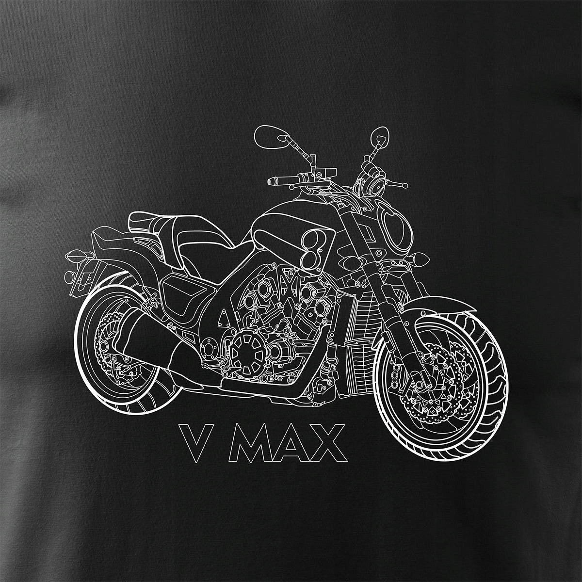 T-Shirt für Herren, schwarz 