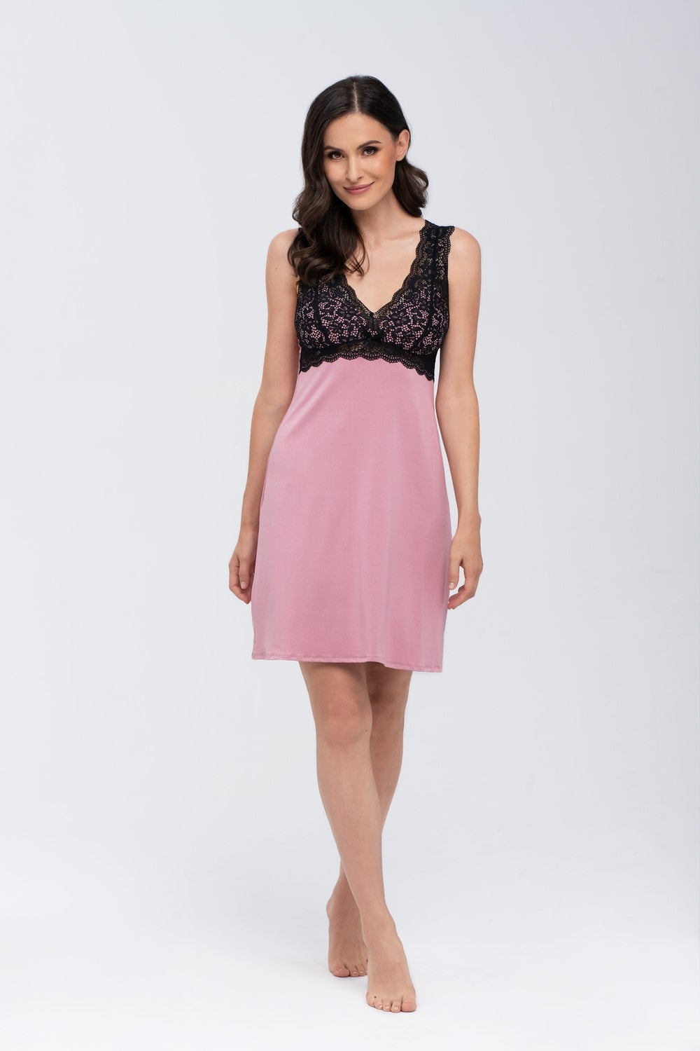 Nachthemden für Damen Babella Larisa 59524, rosa 