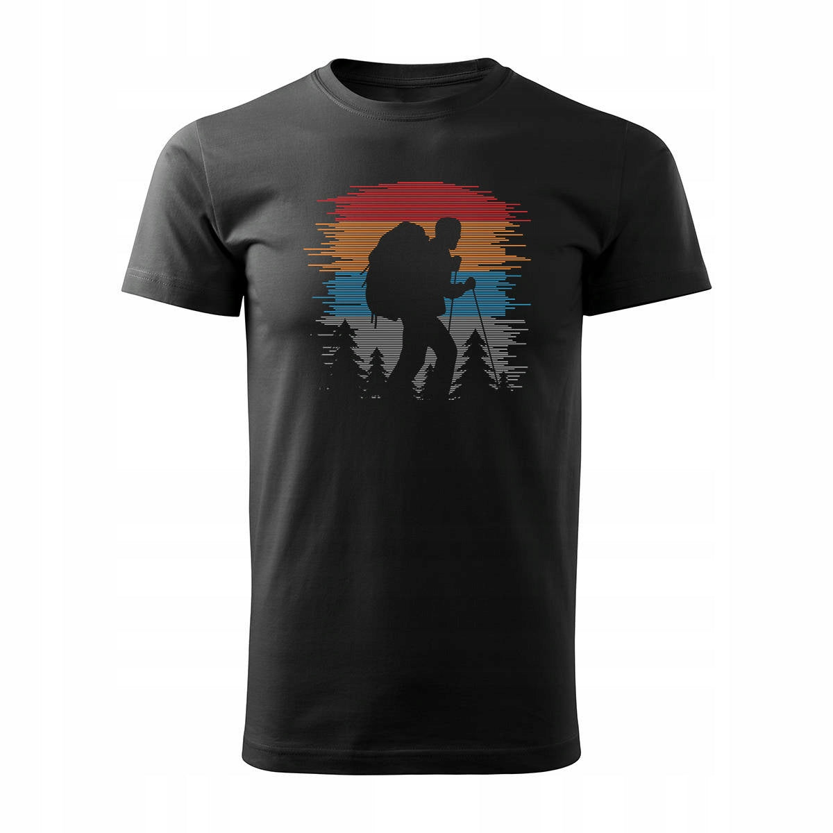 T-Shirt für Herren, schwarz 