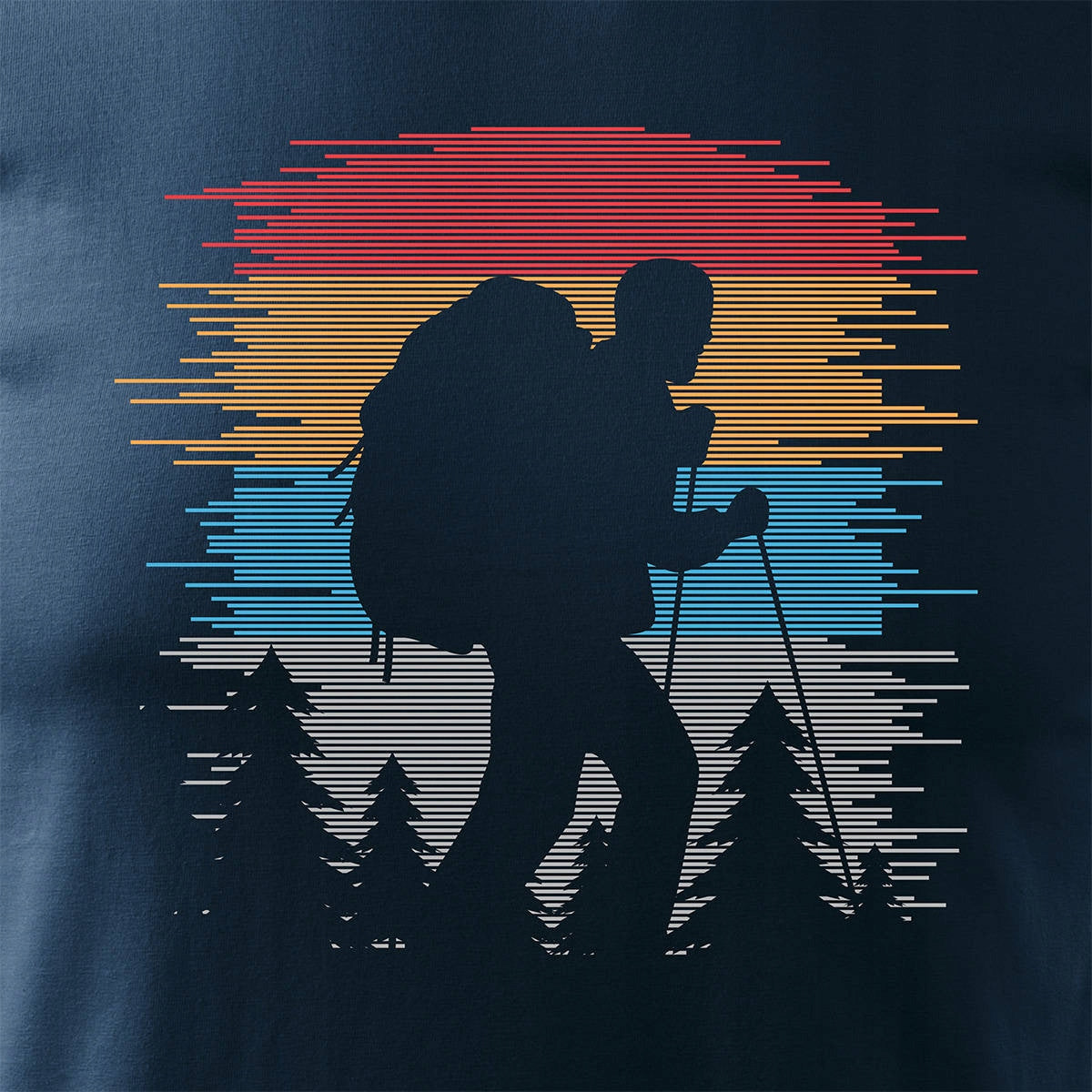 T-Shirt für Herren, blau 