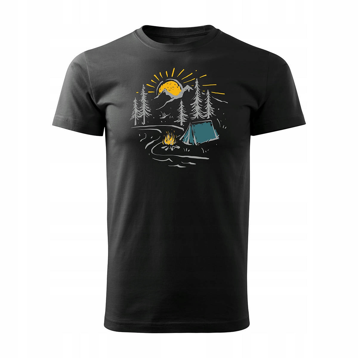 T-Shirt für Herren, schwarz 